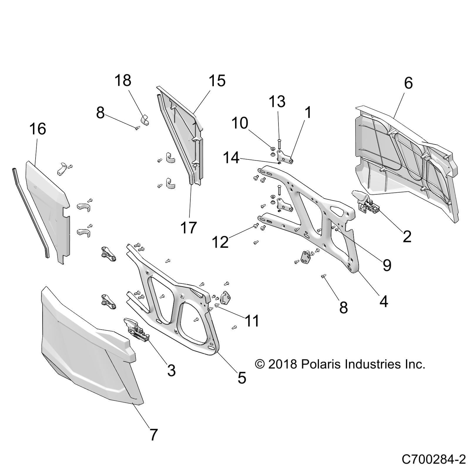 BODY, DOORS, REAR - Z21N4E99AC/AK/BC/BK (C700284-2)