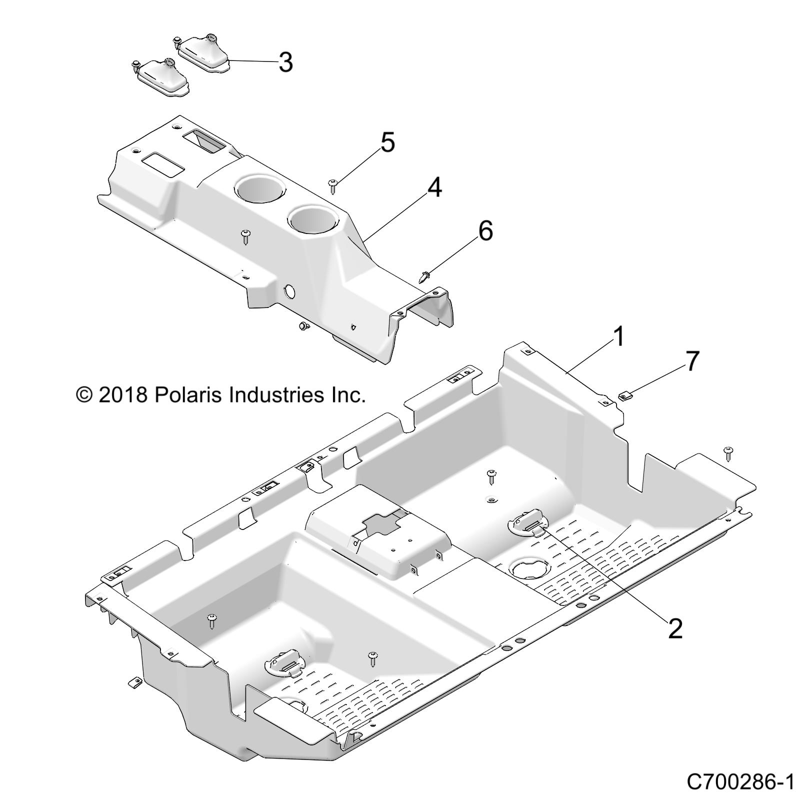 BODY, FLOOR, REAR - Z20N4E99NC (C700286-1)