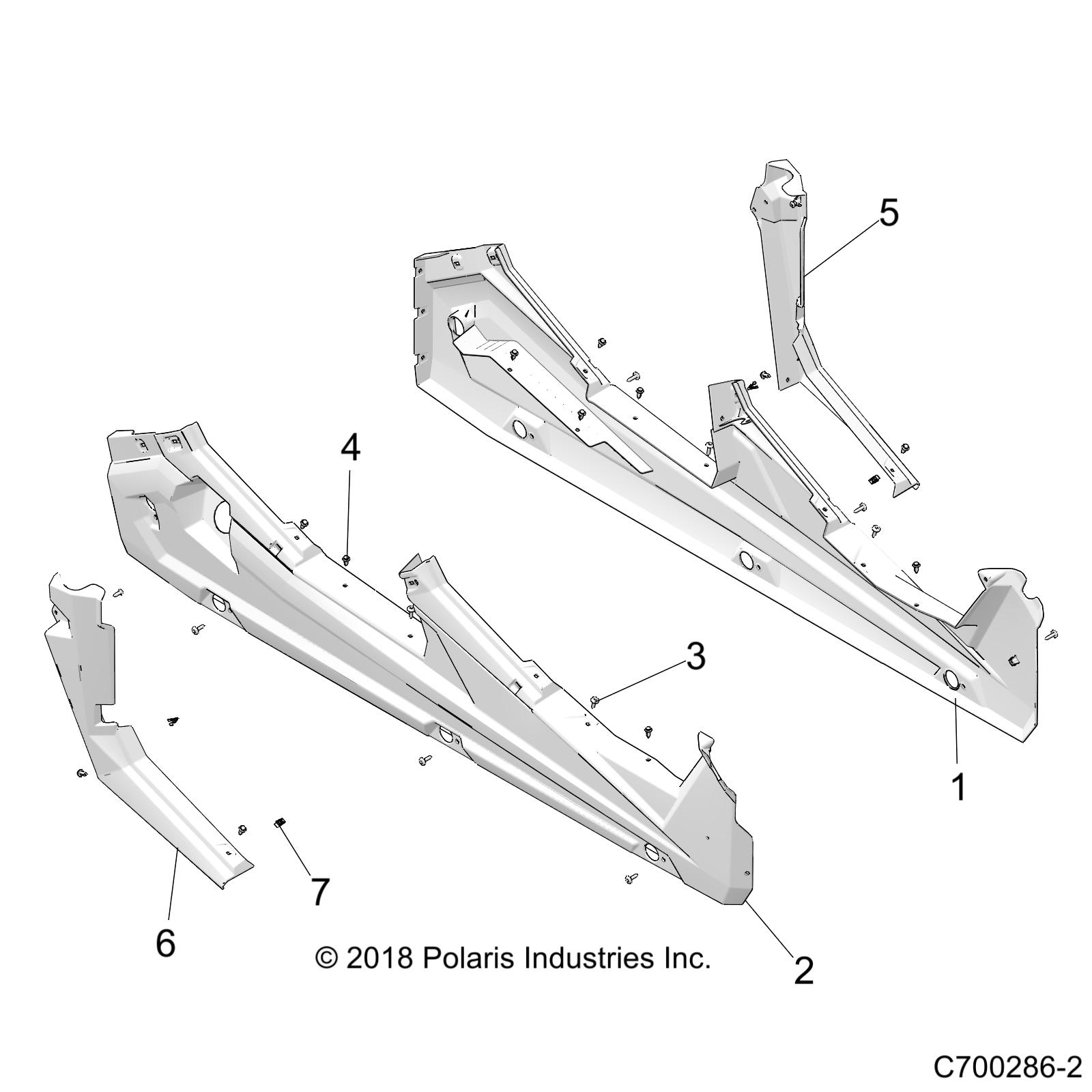 BODY, ROCKER PANELS - Z20A4E99AH/BH/LH (C700286-2)