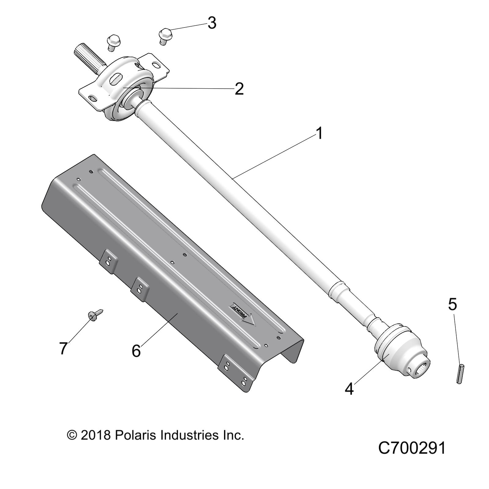 DRIVE TRAIN, FRONT PROP SHAFT - R19RRE99A/B (C700291)