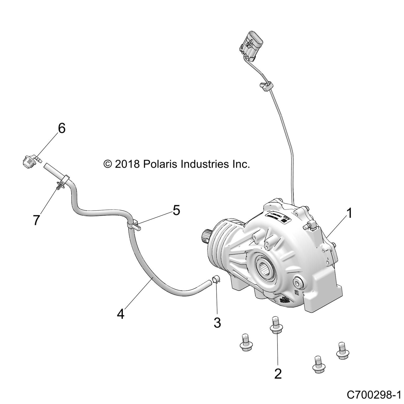 DRIVE TRAIN, FRONT GEARCASE MOUNTING - Z19VCE99AM (C700298-1)