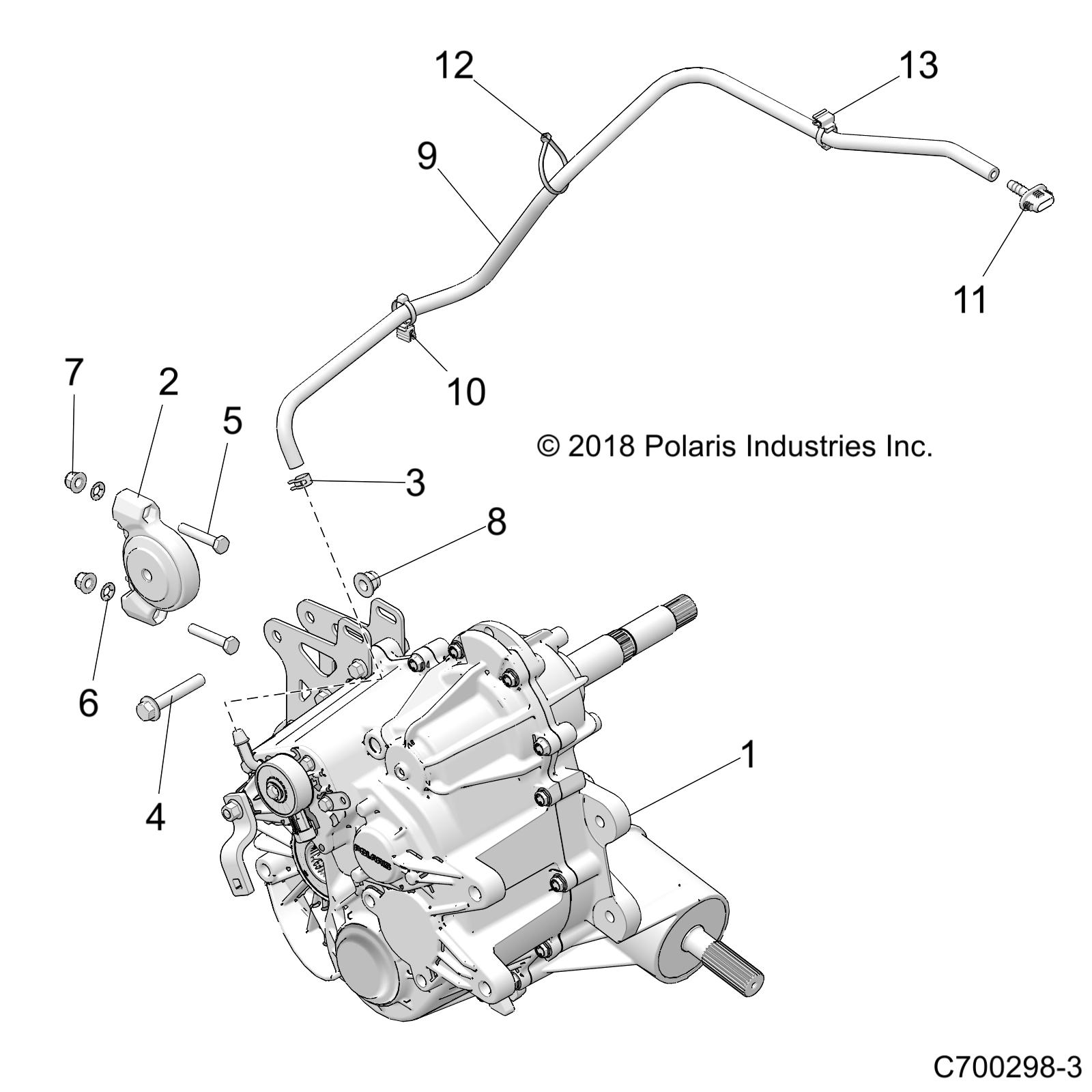 DRIVE TRAIN, MAIN GEARCASE MOUNTING - Z23ASE99A4/B4/K99A4(C700298-3)