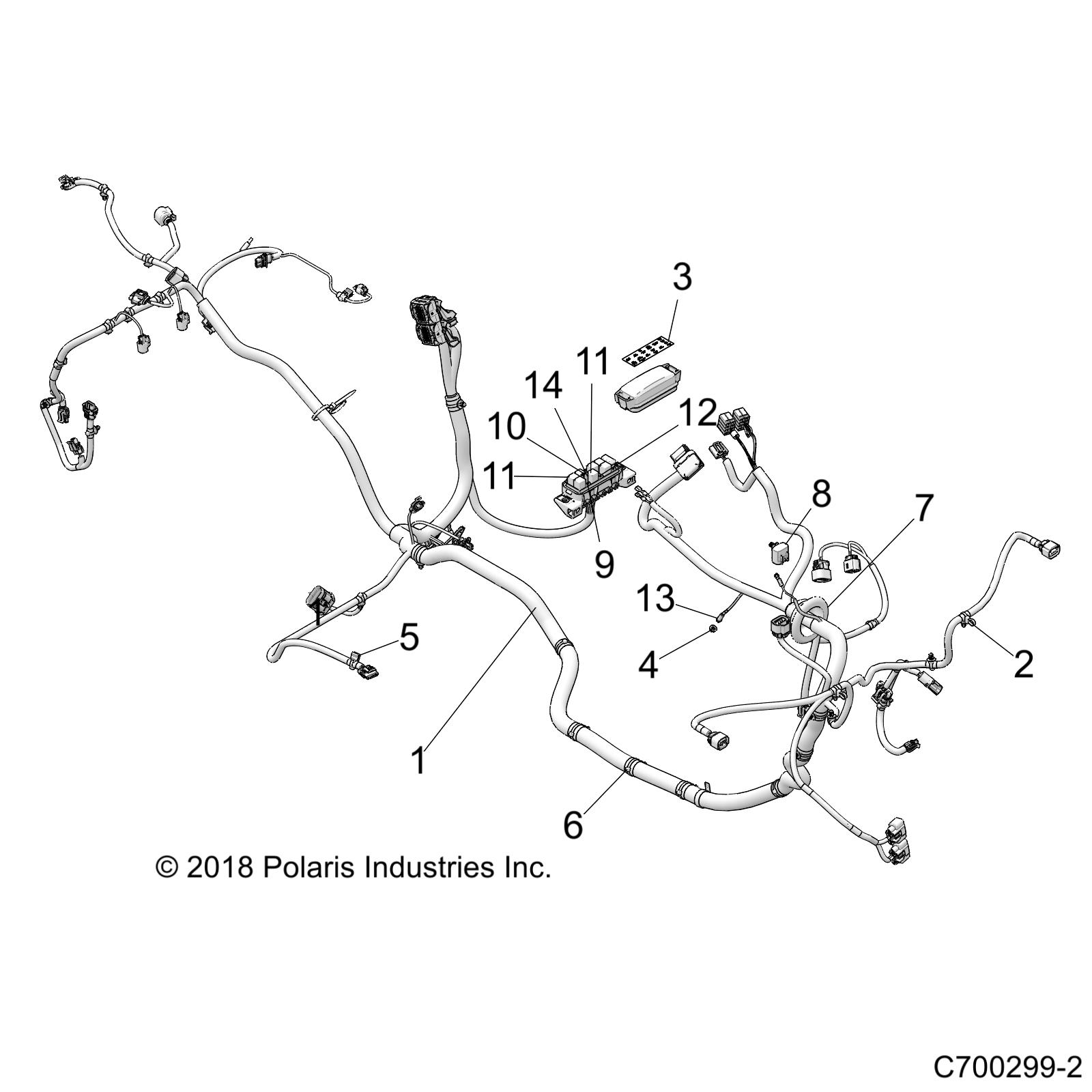 ELECTRICAL, WIRE HARNESS - Z20ASE99AH/LH/BH (C700299-2)