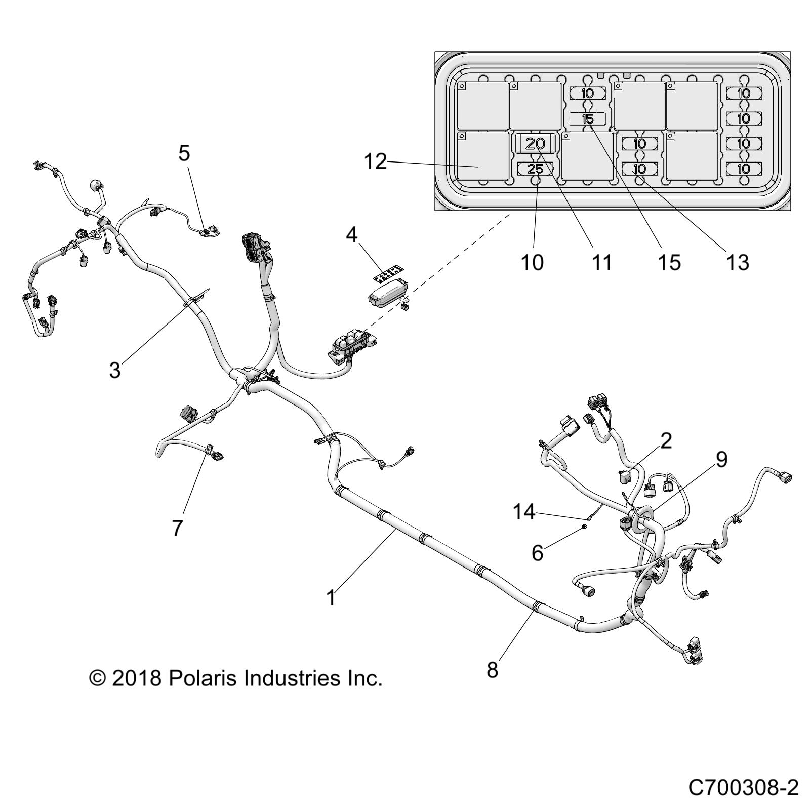 ELECTRICAL, WIRE HARNESS - Z20A4E99AH/BH/LH (C700308-2)