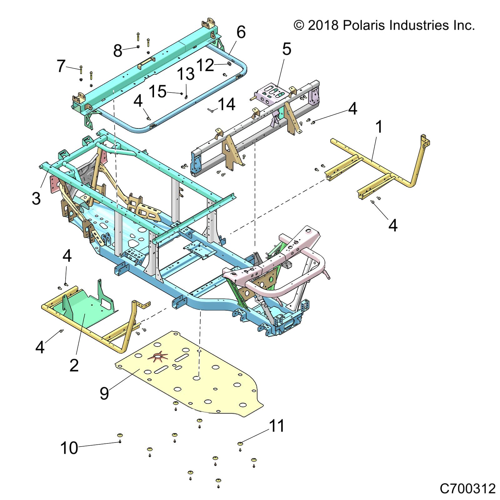 CHASSIS, FRAME and FRONT BUMPER - R19RME57D7 (C700312)