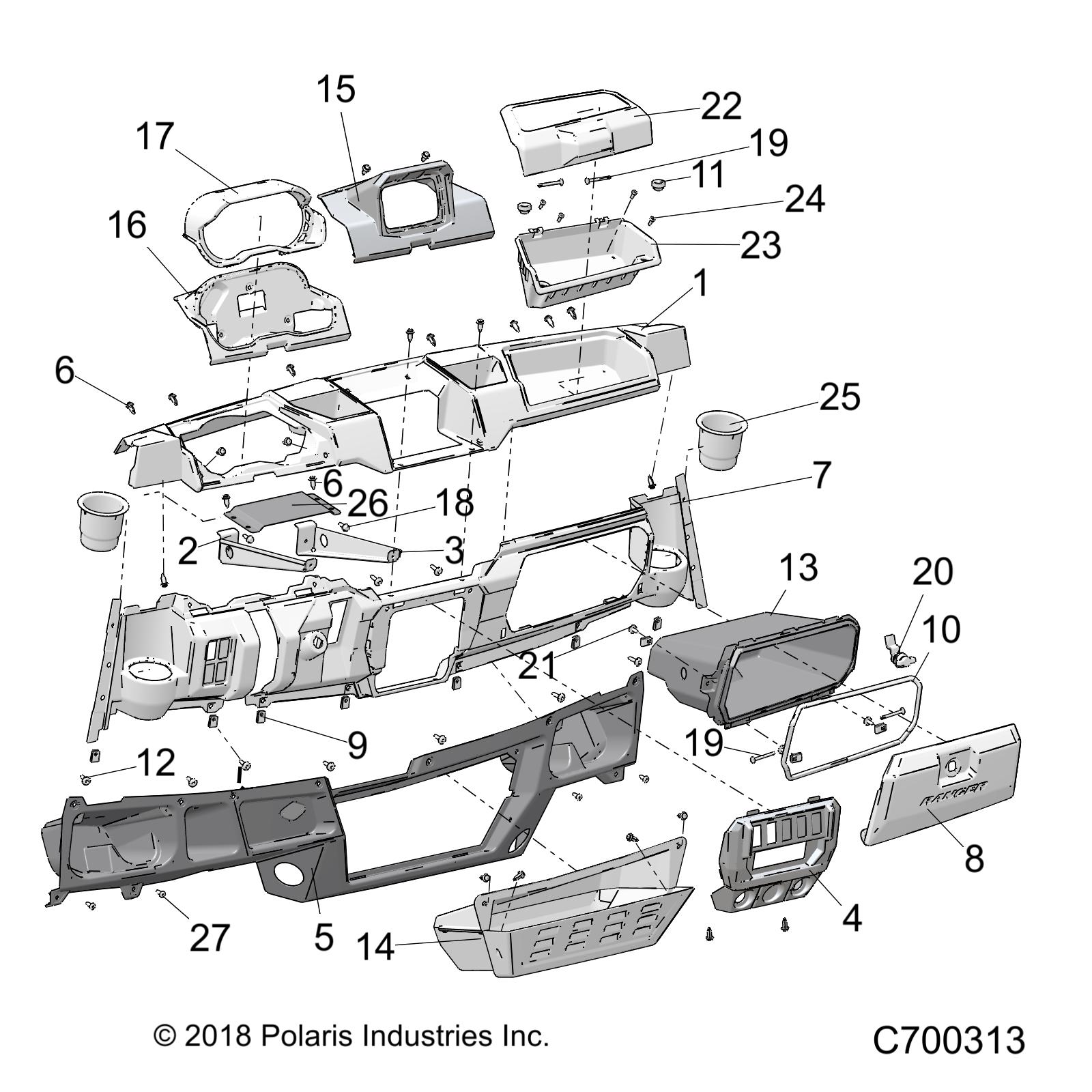 BODY, DASH - R19RSK99AS/A9/AD/BS/B9/BD (C700313)