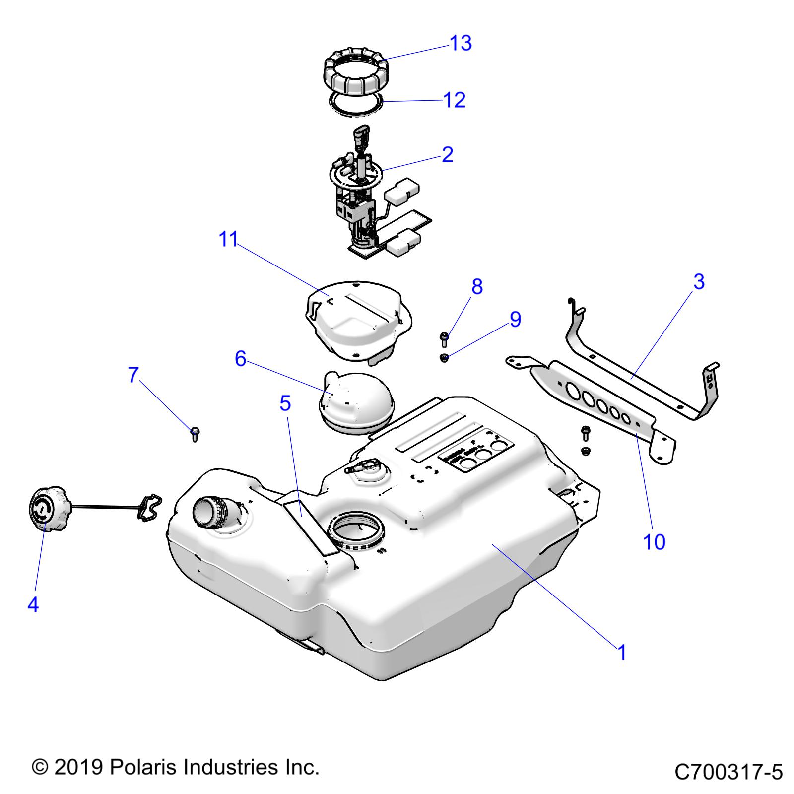 BODY, FUEL TANK - Z20PAL92AG/AP/BG/BP/LG/G92AG/AP/LG (C700317-5)