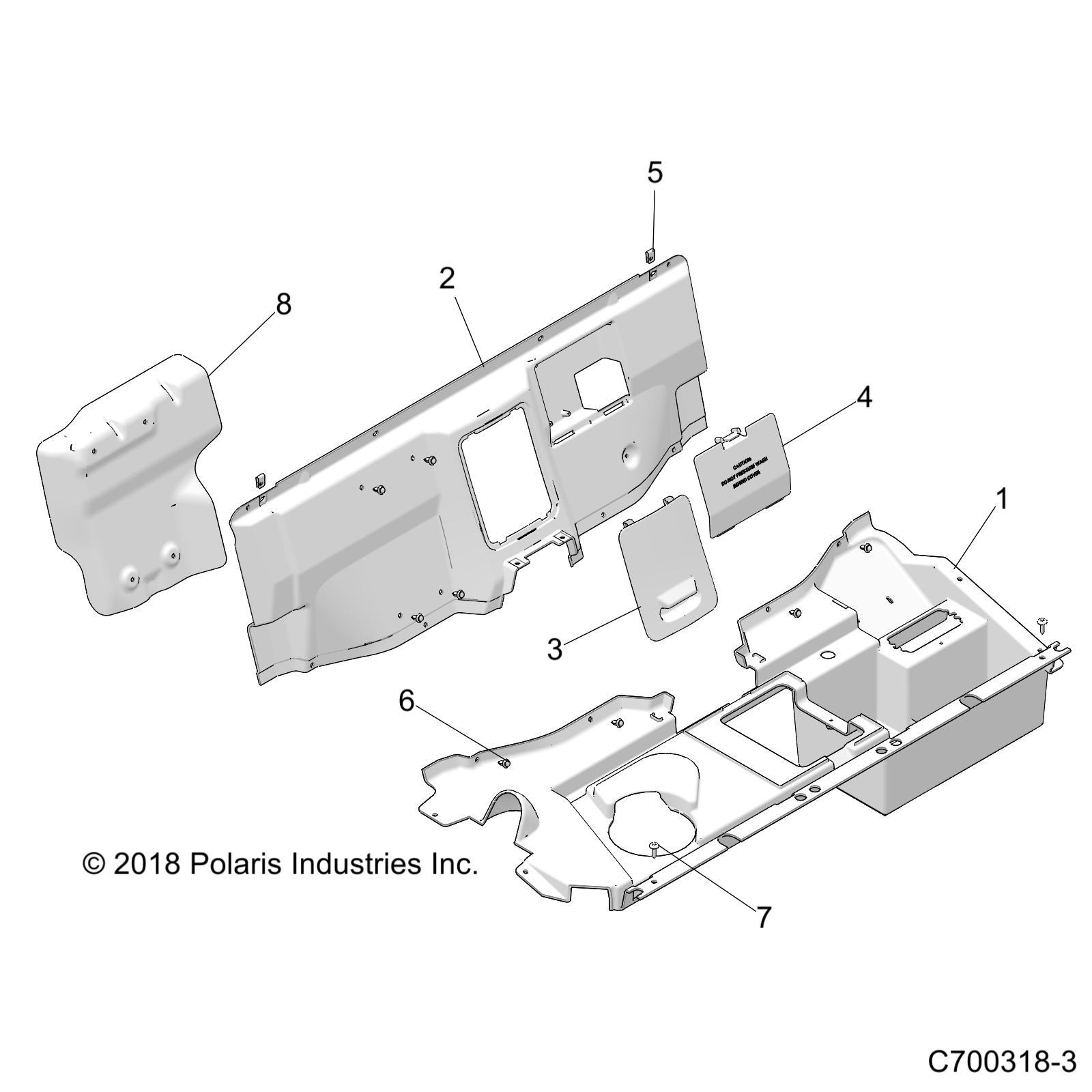 BODY, REAR CLOSEOFF - Z20A4E99AH/BH/LH (C700318-3)