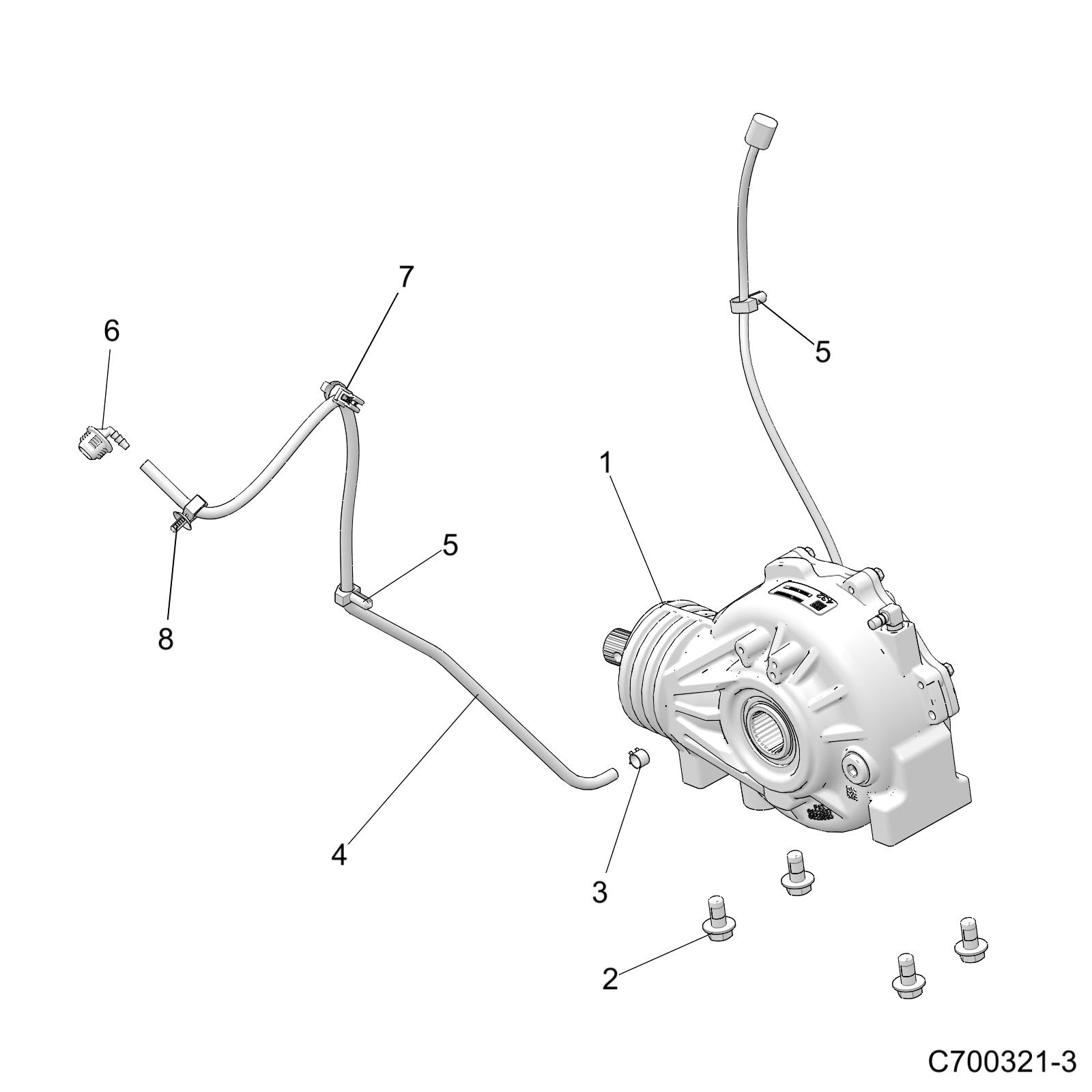 DRIVE TRAIN, FRONT GEARCASE MOUNTING - Z20NAE92KL (C700321-3)