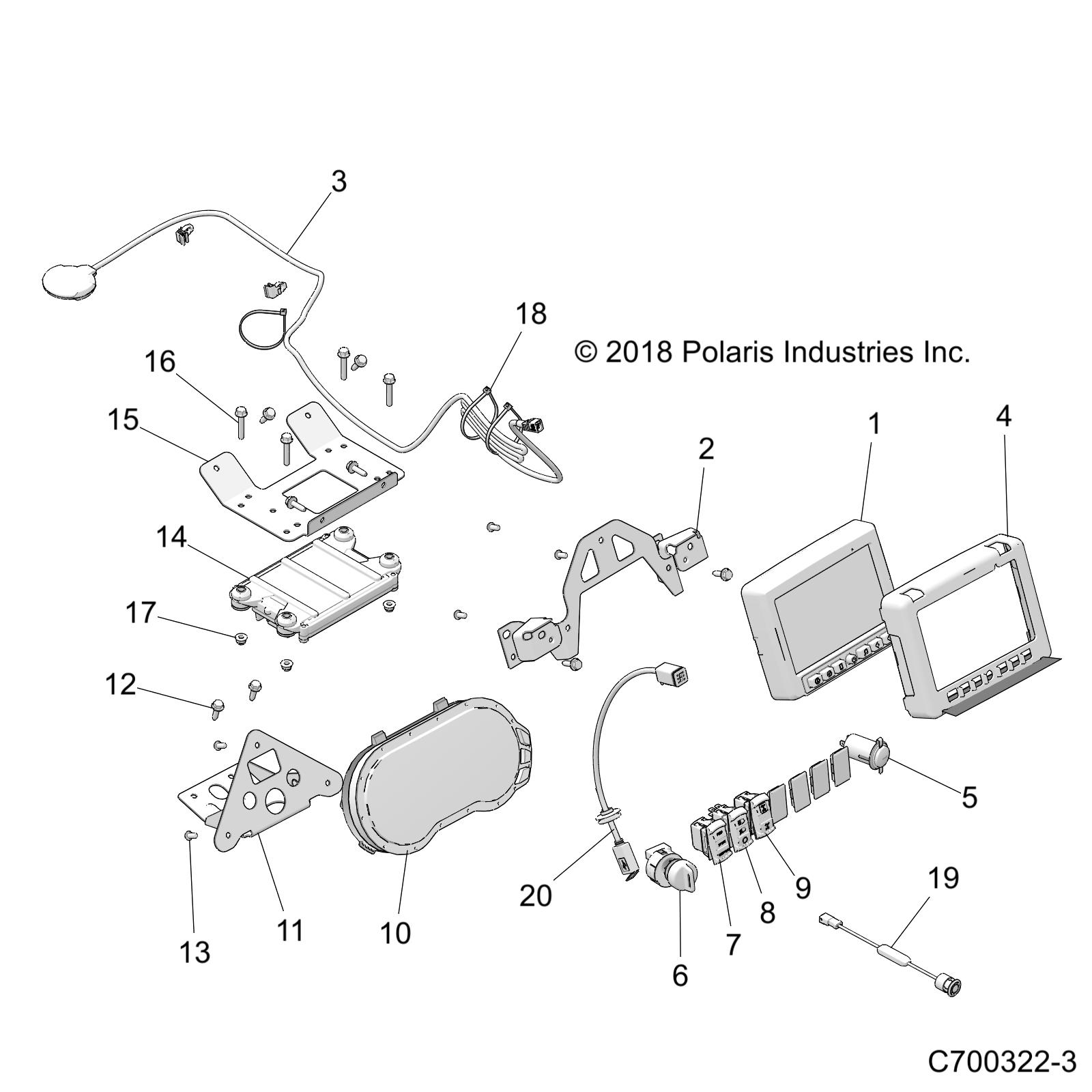 ELECTRICAL, DASH INSTRUMENTS AND CONTROLS - Z19VFL92AG/BG (C700322-3)