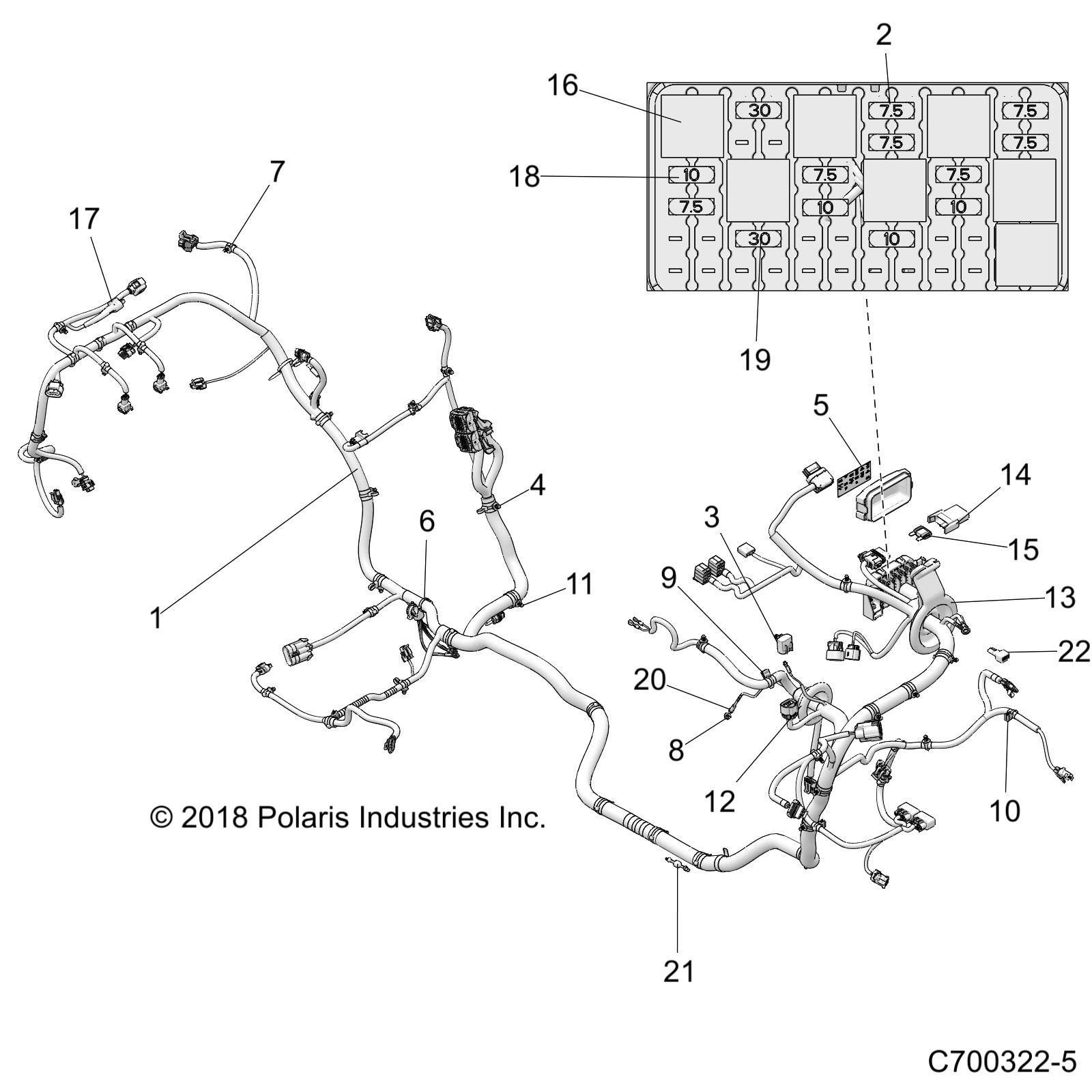 ELECTRICAL, WIRE HARNESS - Z20NAE92AL/AR (C700322-5)