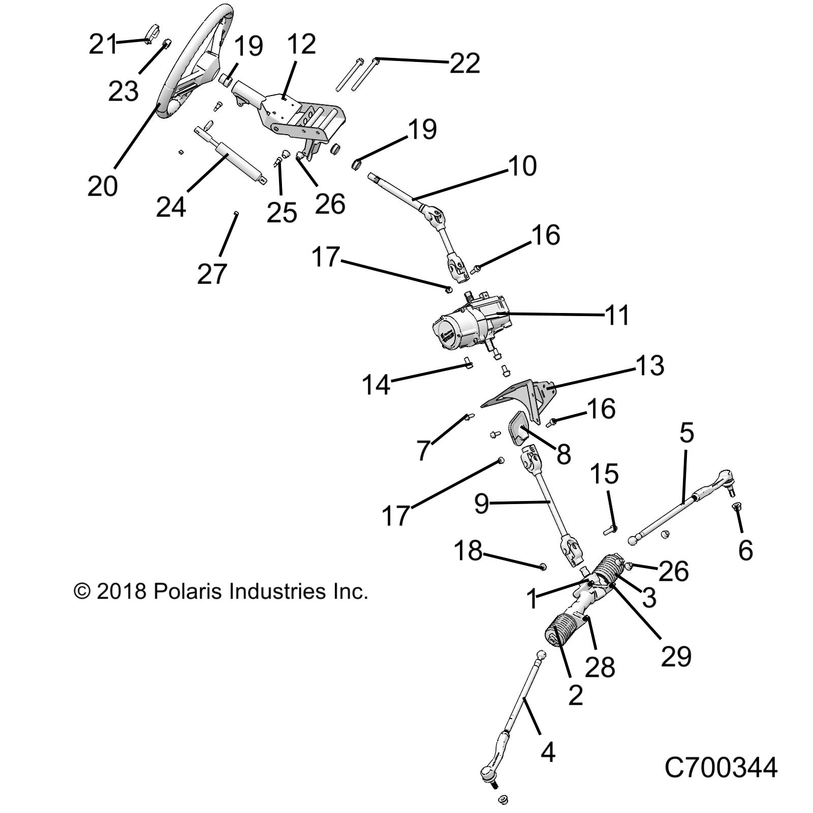 STEERING, STEERING ASM. - R19RRE99F1/FC/SC1/SCC/SFC/F1/SJ1/PCC/PFC (C700344)