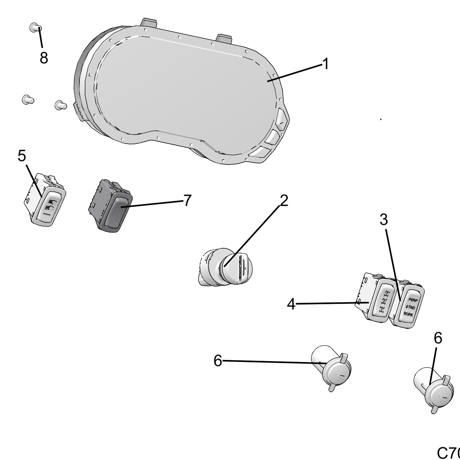 ELECTRICAL, DASH INSTUMENTS - R20RRE99DS (C700347)