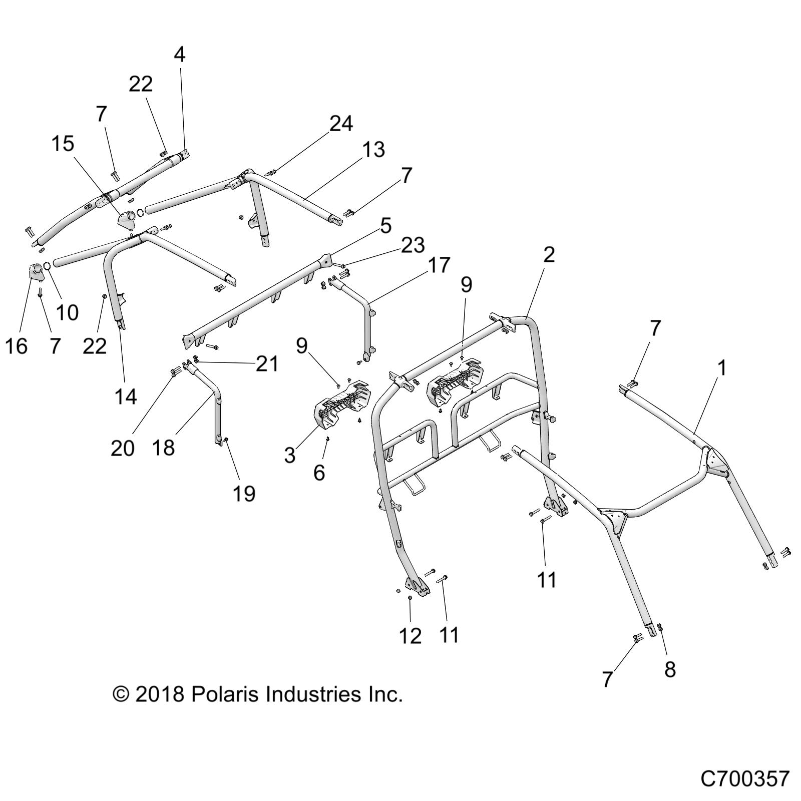 CHASSIS, CAB FRAME - Z20P4E92AC/BC/F92AC (C700357)