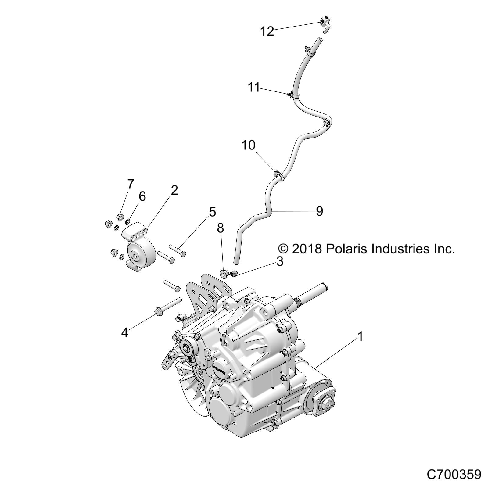 DRIVE TRAIN, MAIN GEARCASE MOUNTING - Z21N4E92AX/AG/BG/BX (C700359)