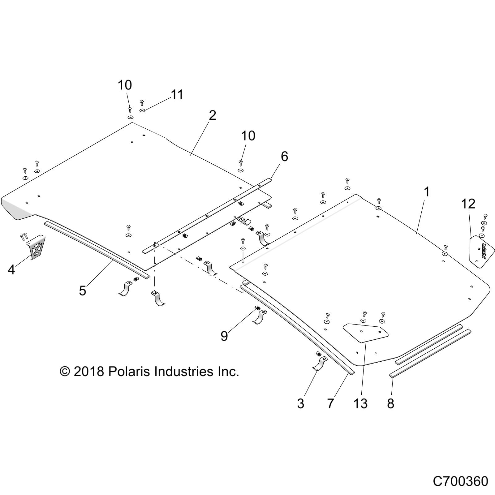 BODY, ROOF - Z21P4L92AL/AT/BL/BT (C700360)