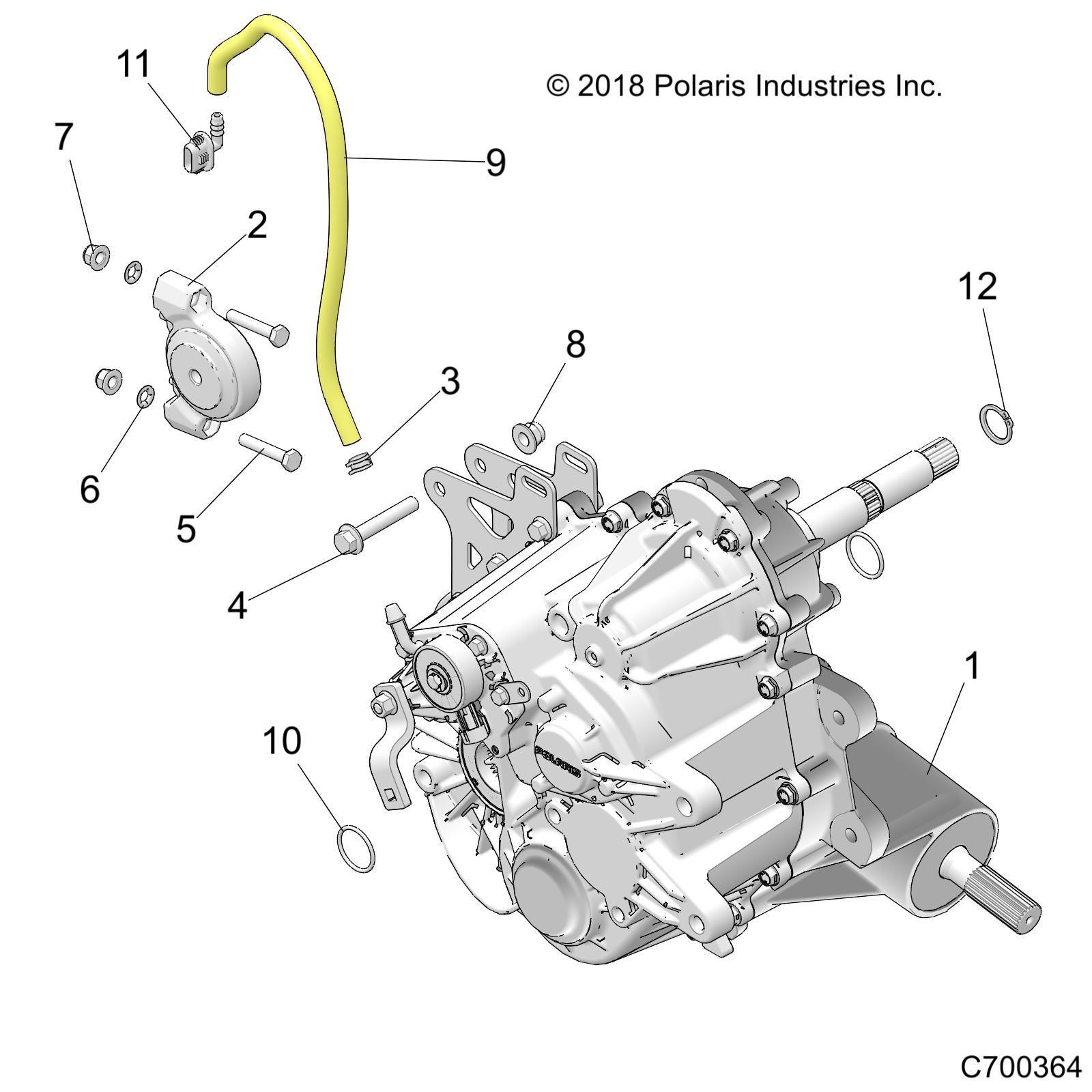 DRIVE TRAIN, MAIN GEARCASE MOUNTING - R19RSE99AS/A1/A9/AD/AV/B1/B9/BS/BD/BV (C700364)