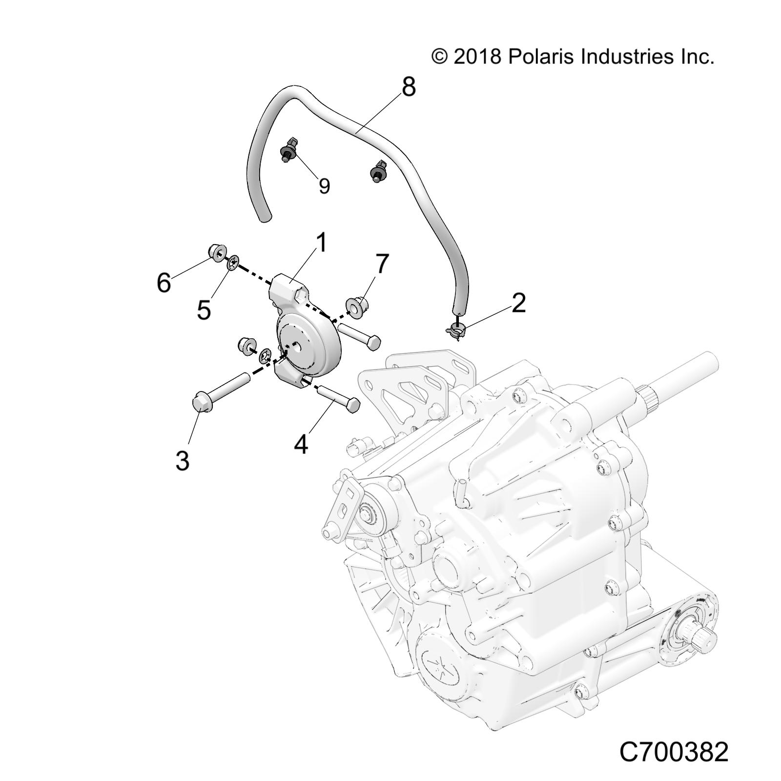 DRIVE TRAIN, MAIN GEARCASE MOUNTING - R19RSB99A9/B9 (C700382)