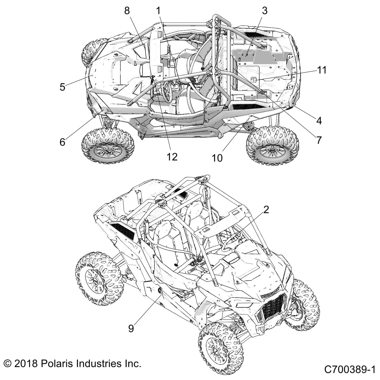 BODY, DECALS COMMON - Z19VDE92LM (C700389-1)