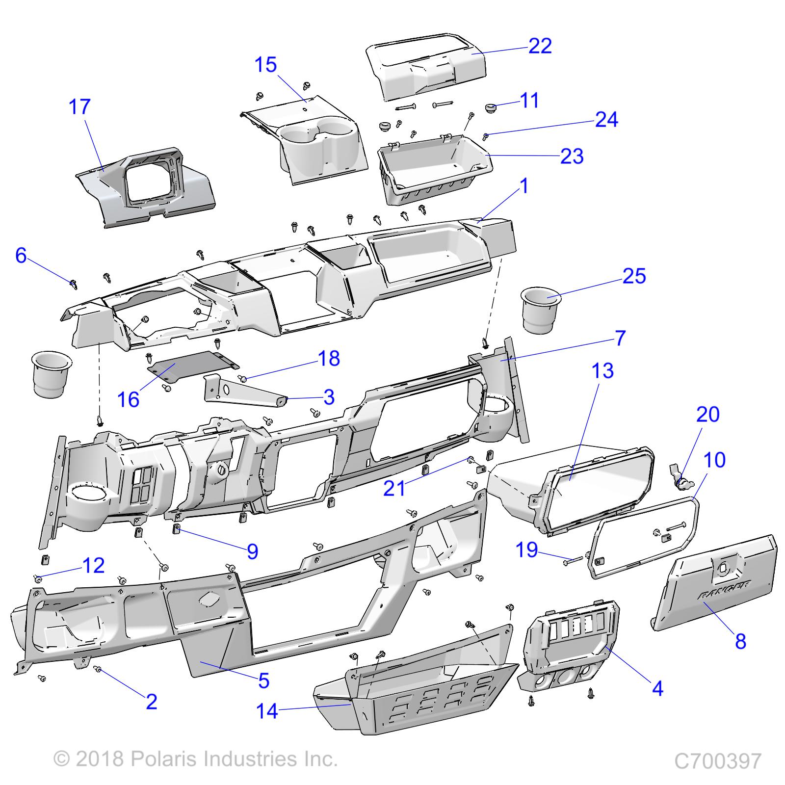 BODY, DASH - R21RRED4JA (C700397)