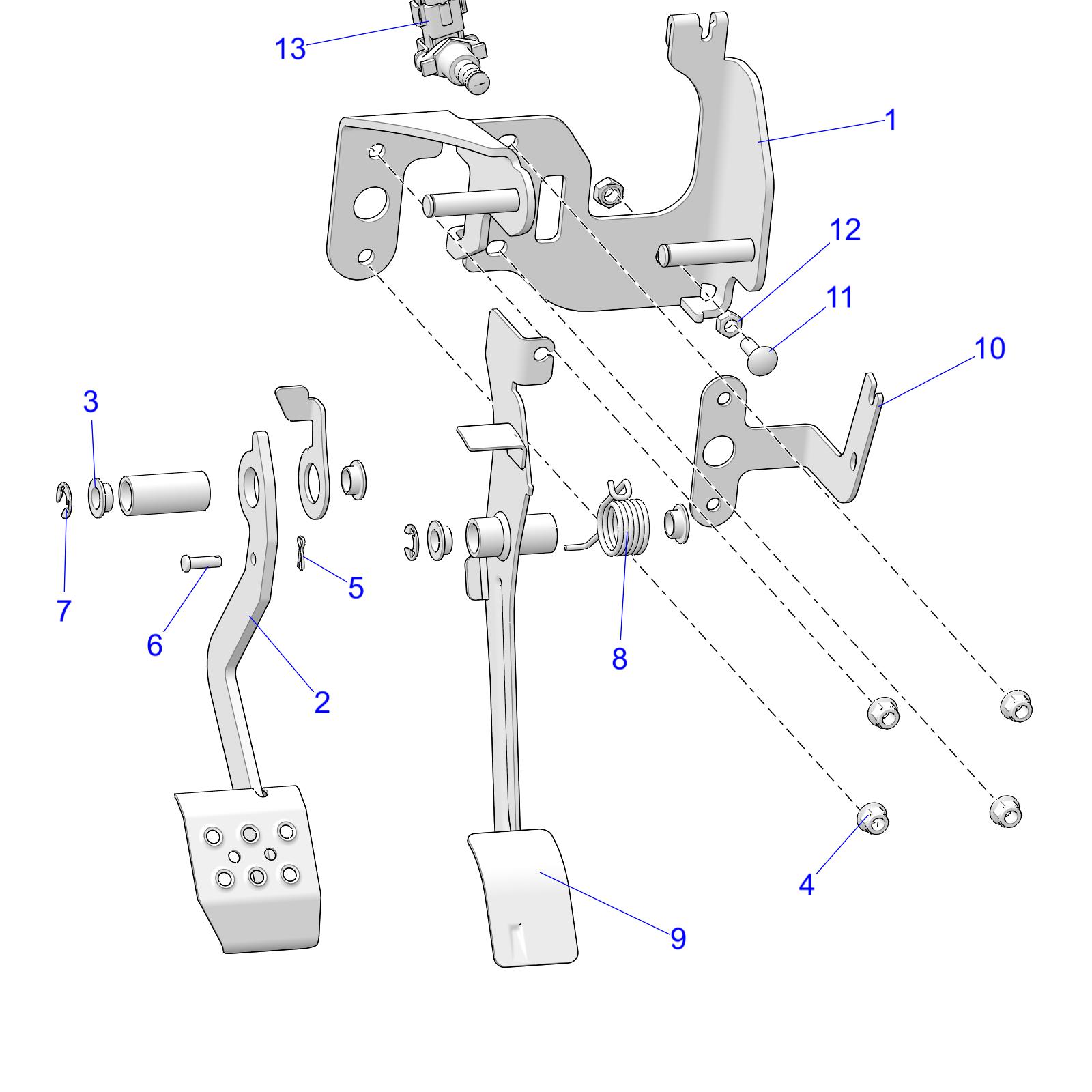 BRAKES, PEDAL - R19RRED4F1/N1/J1/SD4C1 (C700406)