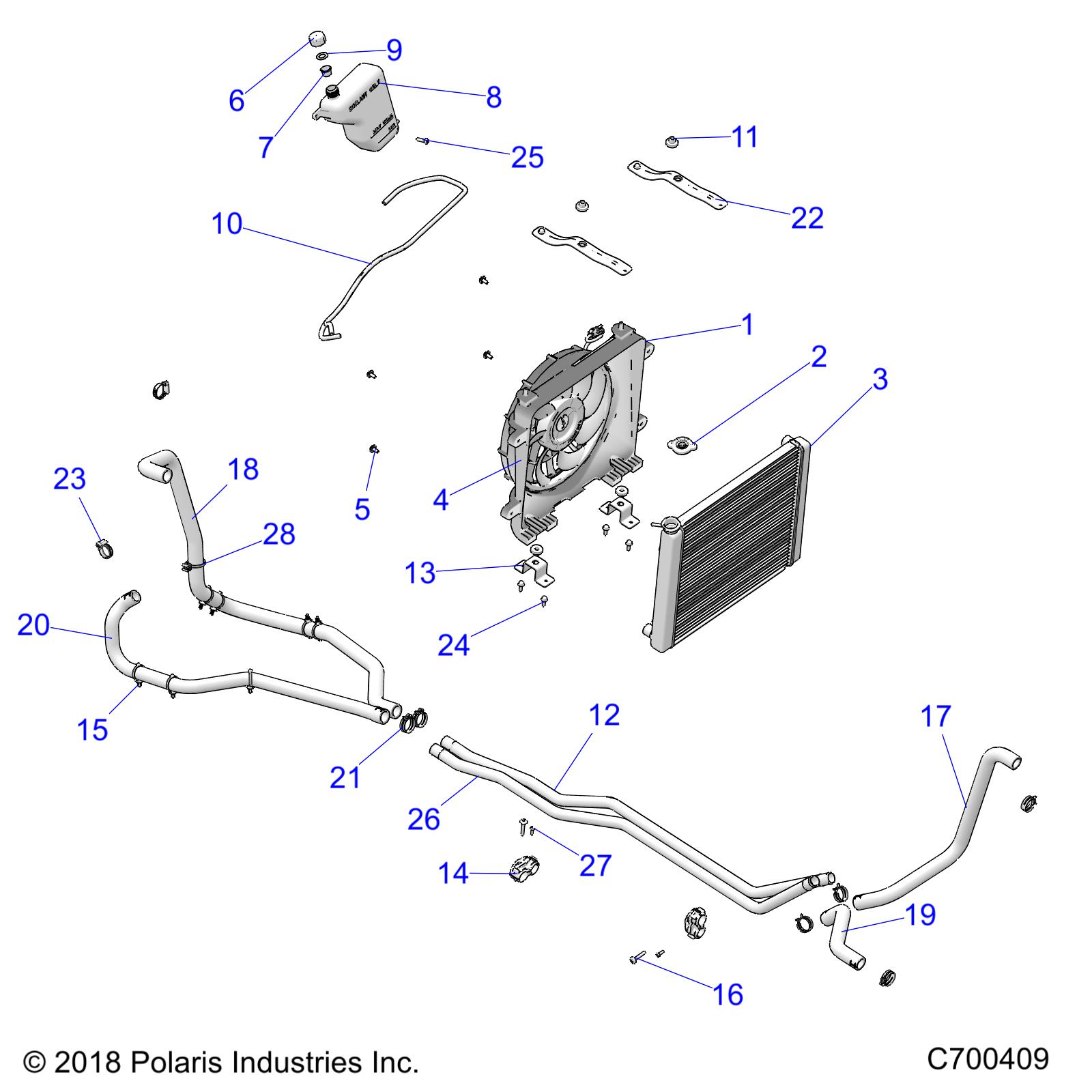 ENGINE, COOLING SYSTEM - R22RRED4JA (C700409)