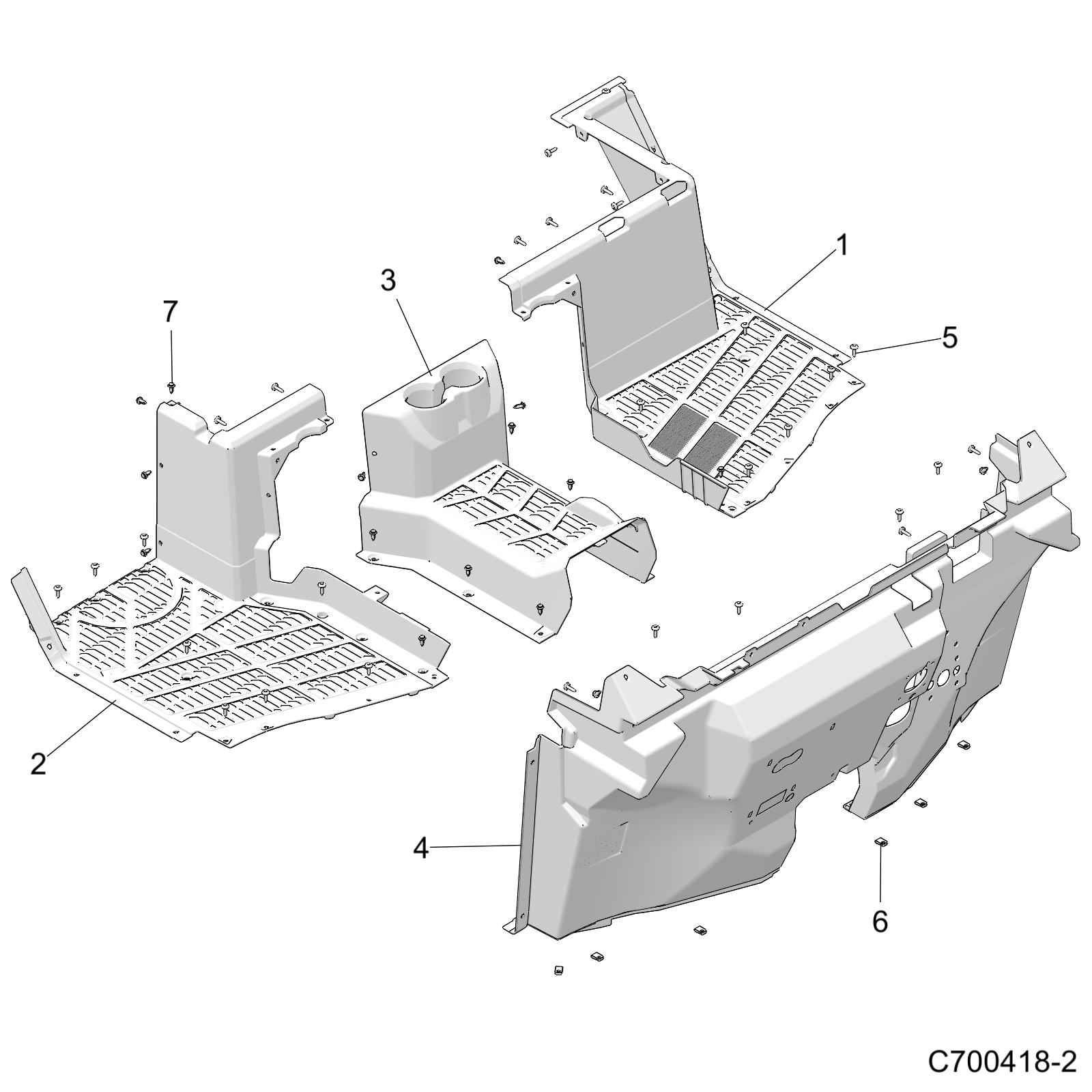 BODY, FRONT FLOOR - R19RSU99A/B (C700418-2)