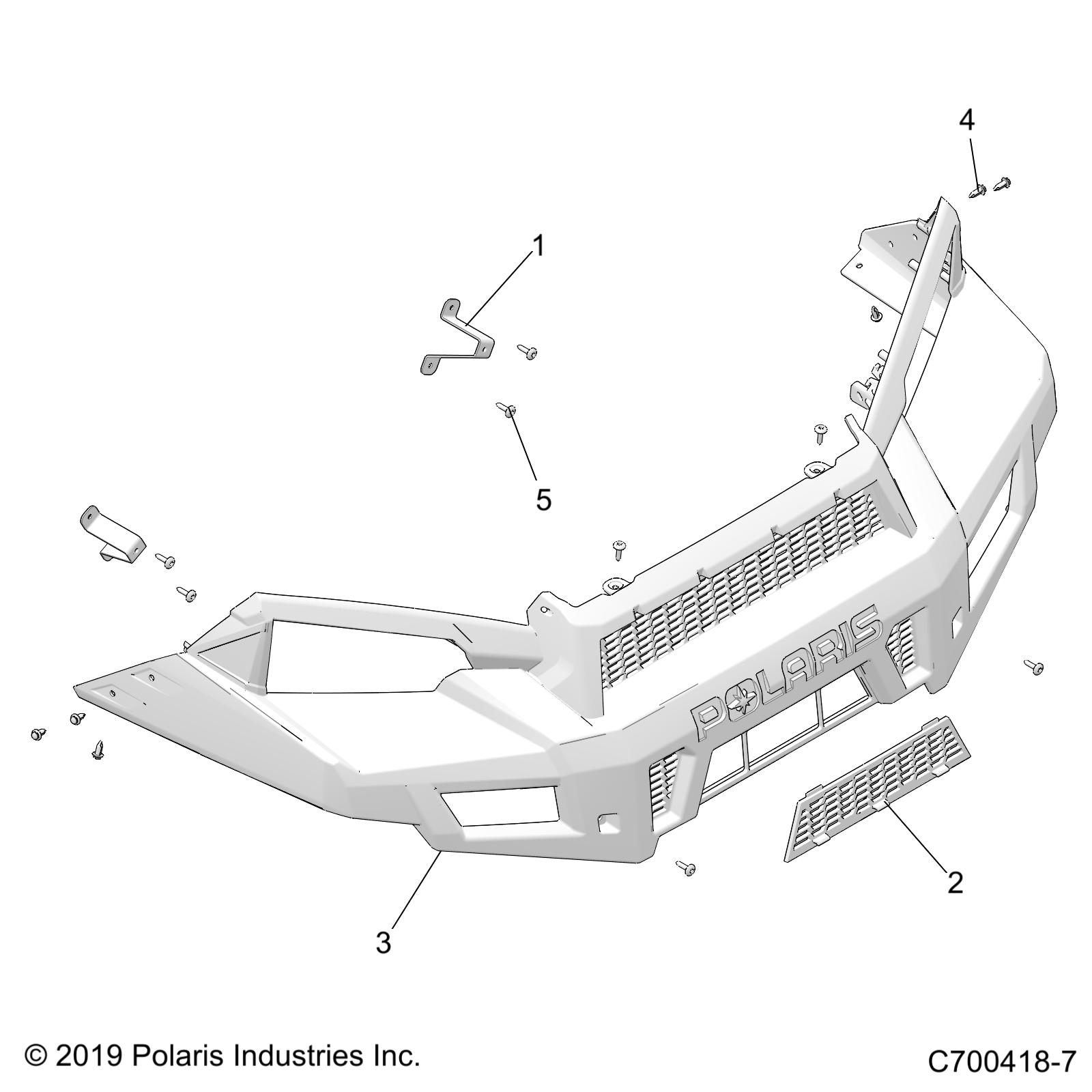 BODY, FRONT FACIA - D25P2ED4D4 (C700418-7)