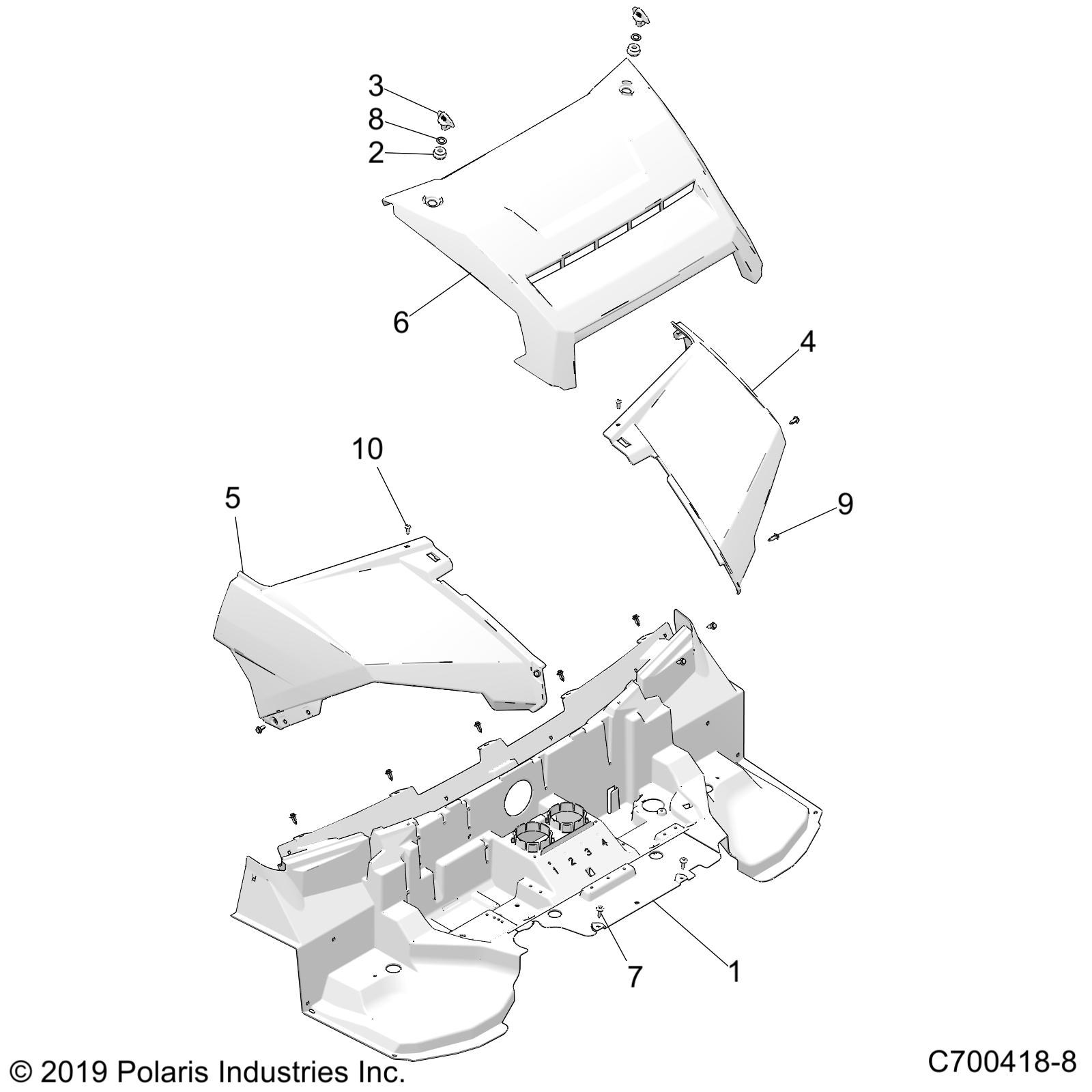 BODY, HOOD - D25P2ED4D4 (C700418-8)