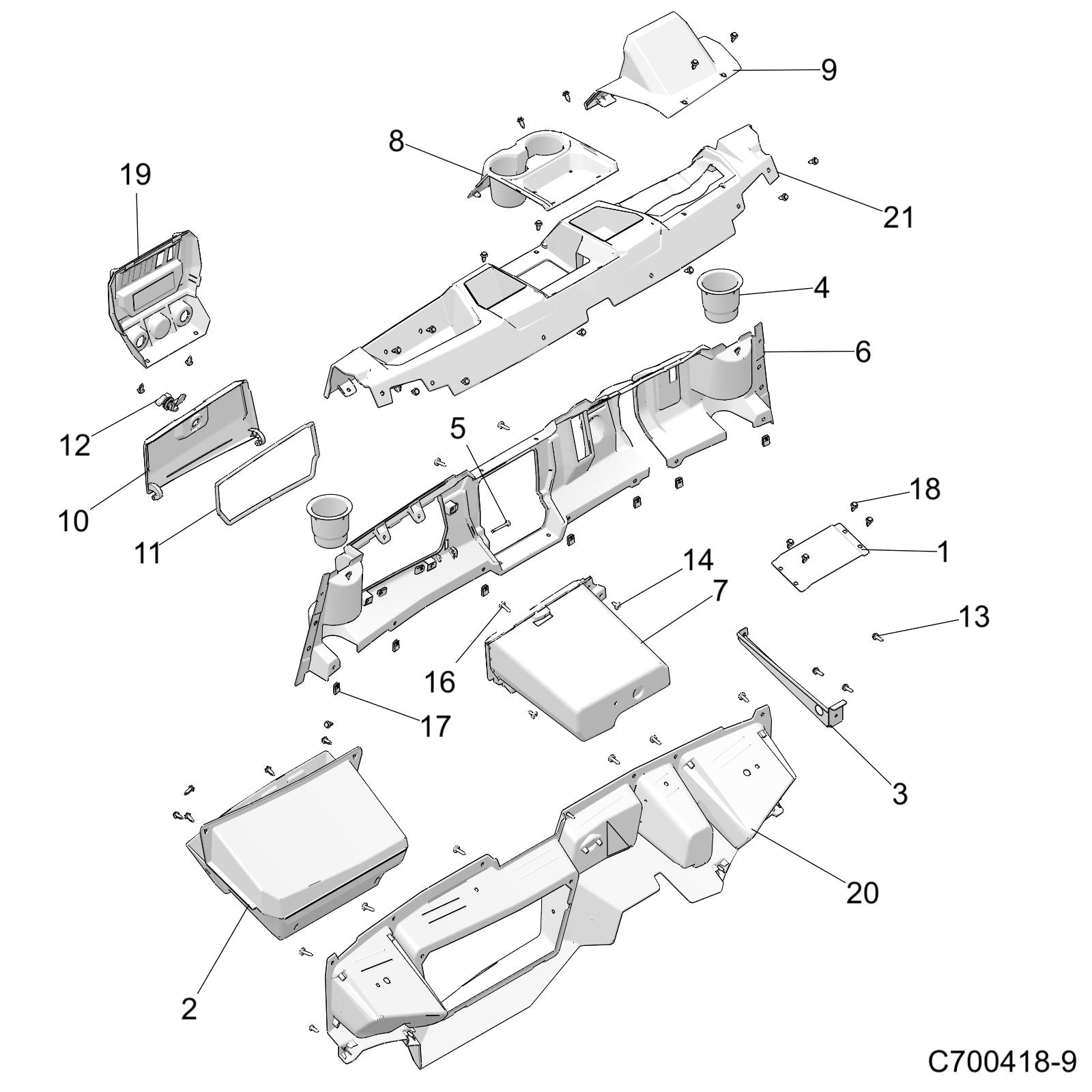 BODY, DASH - D19BEPD4B4 (C700418-9)