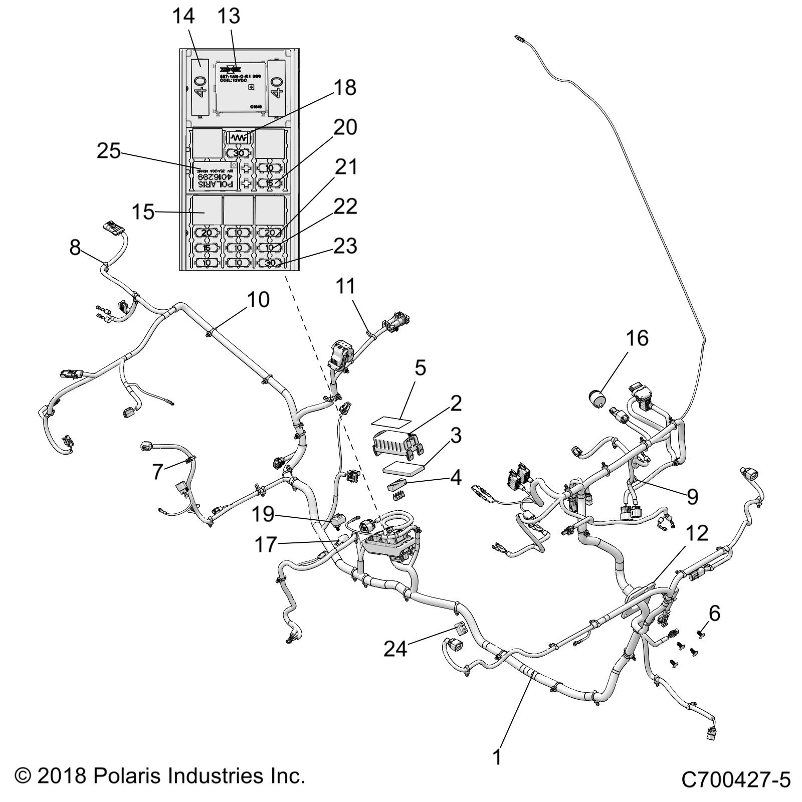 ELECTRICAL, WIRE HARNESSES - D19BBPD4B4/BAPD4B4 (C700427-5)