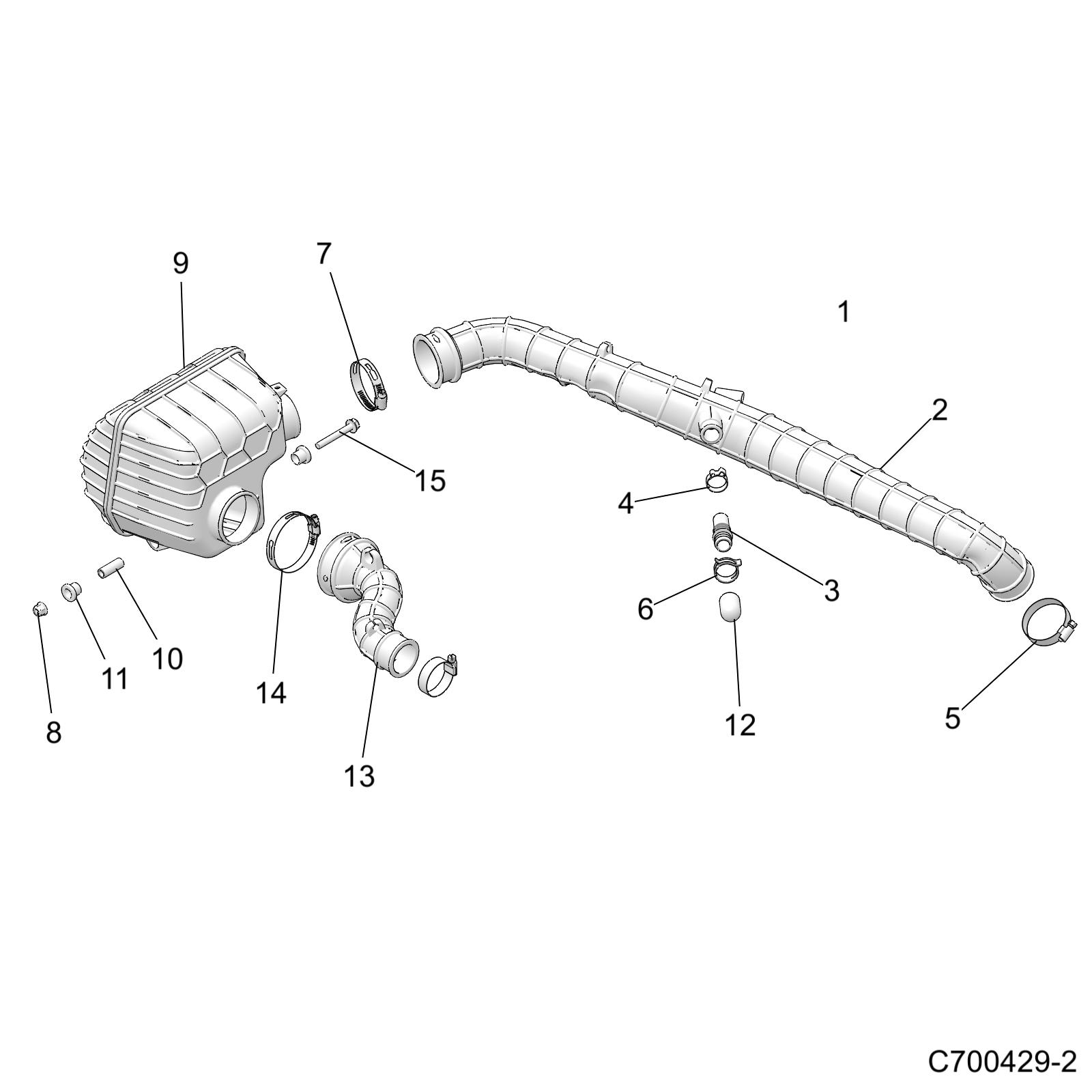 ENGINE, AIR INTAKE, REAR - D23P2ED4D4 (C700429-2)