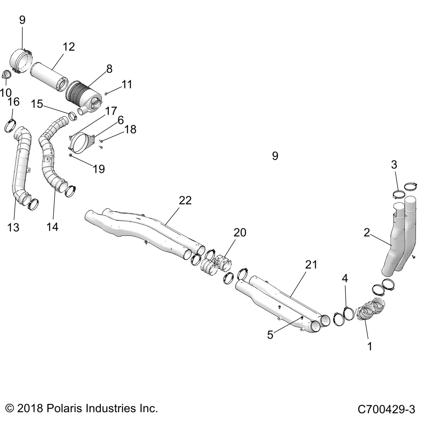 ENGINE, AIR INTAKE, FRONT - D24P4E99A4/B4/F99A4/V99A4/B4/Y99A4 (C700429-3)