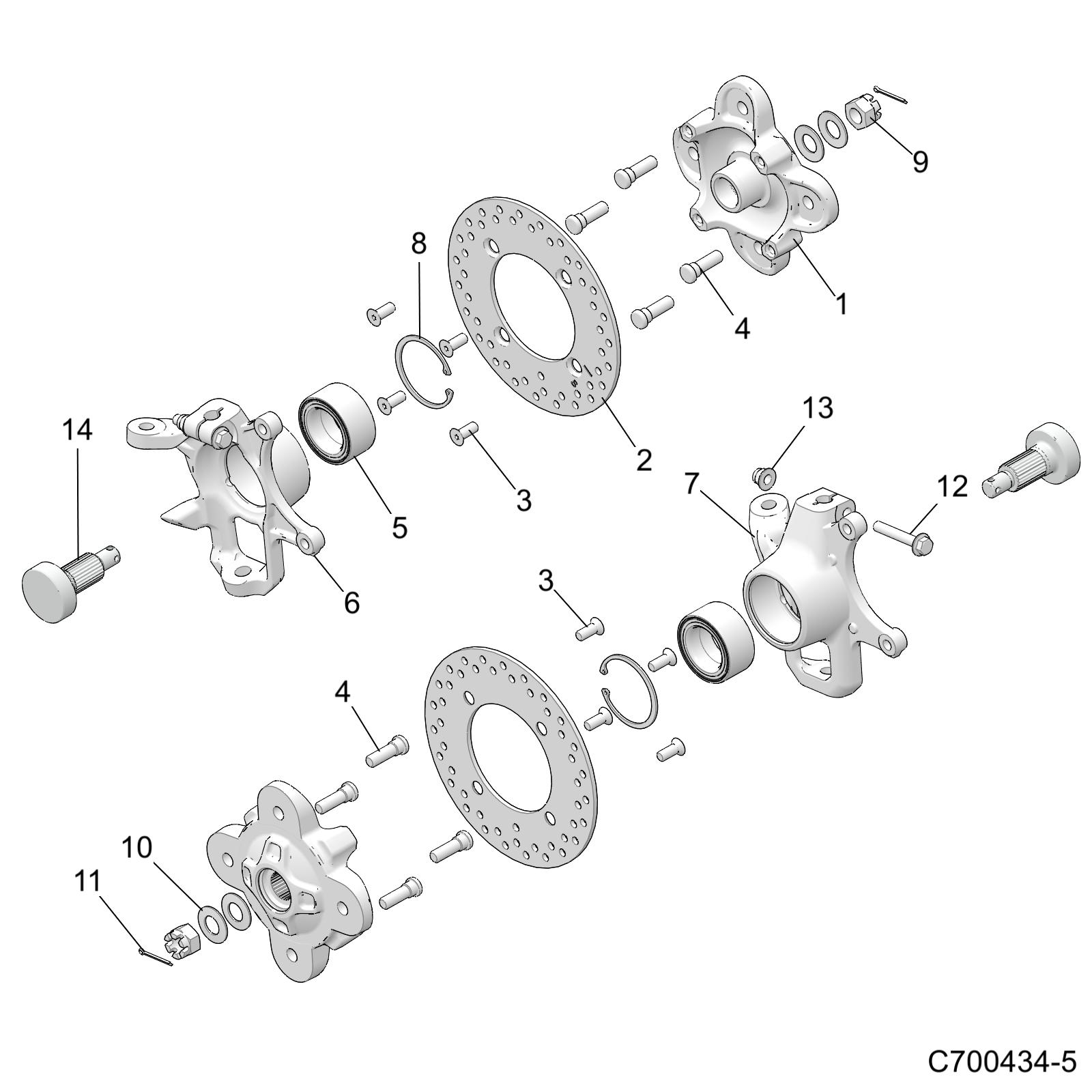 SUSPENSION, FRONT CARRIER - D20BBPD4B4/APD4B4 (C700434-5)