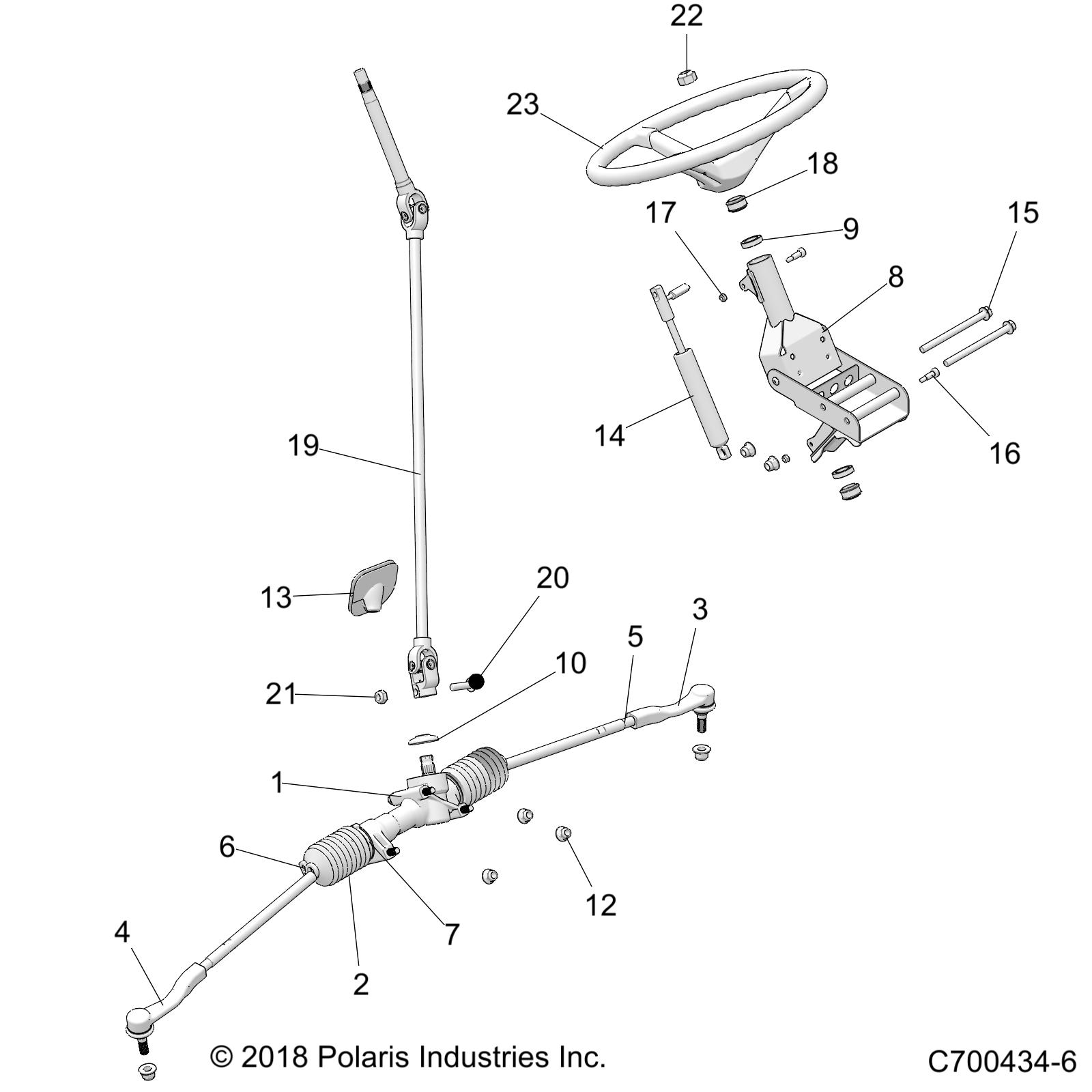 STEERING, STEERING ASM. - D21BBPD4B4 (C700434-6)