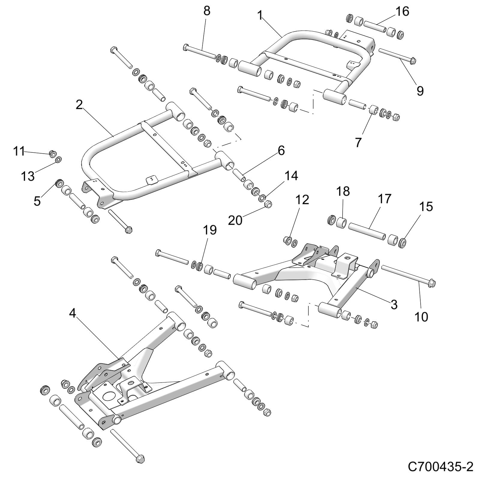 SUSPENSION, REAR CONTROL ARMS - D24P4E99A4/B4/F99A4/V99A4/B4/Y99A4 (C700435-2)