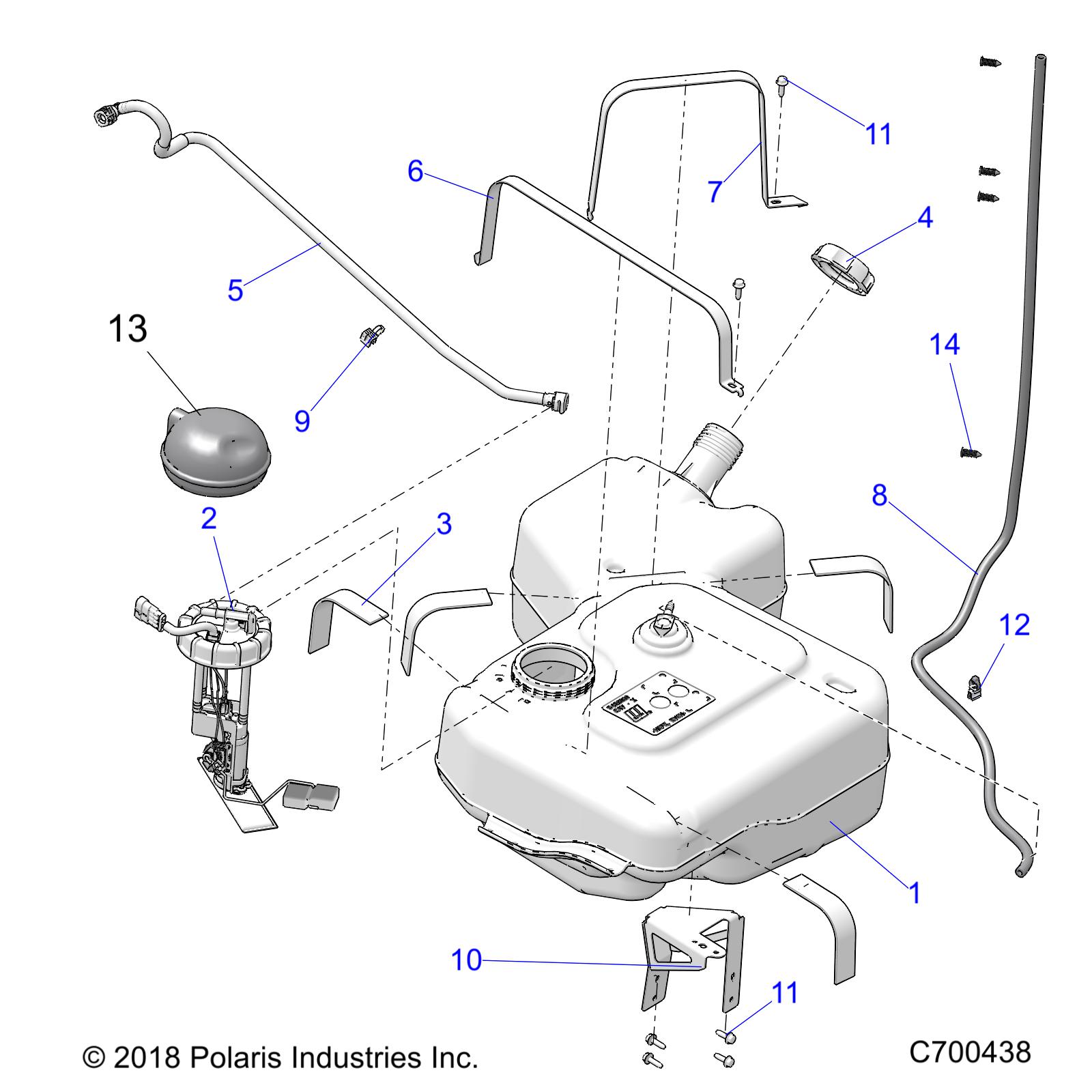 BODY, FUEL TANK - R19RRB99A9/B9 (C700438)