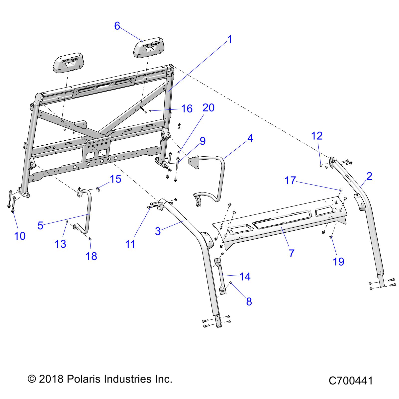 CHASSIS, CAB FRAME - R19RRE99A/B (C700441)