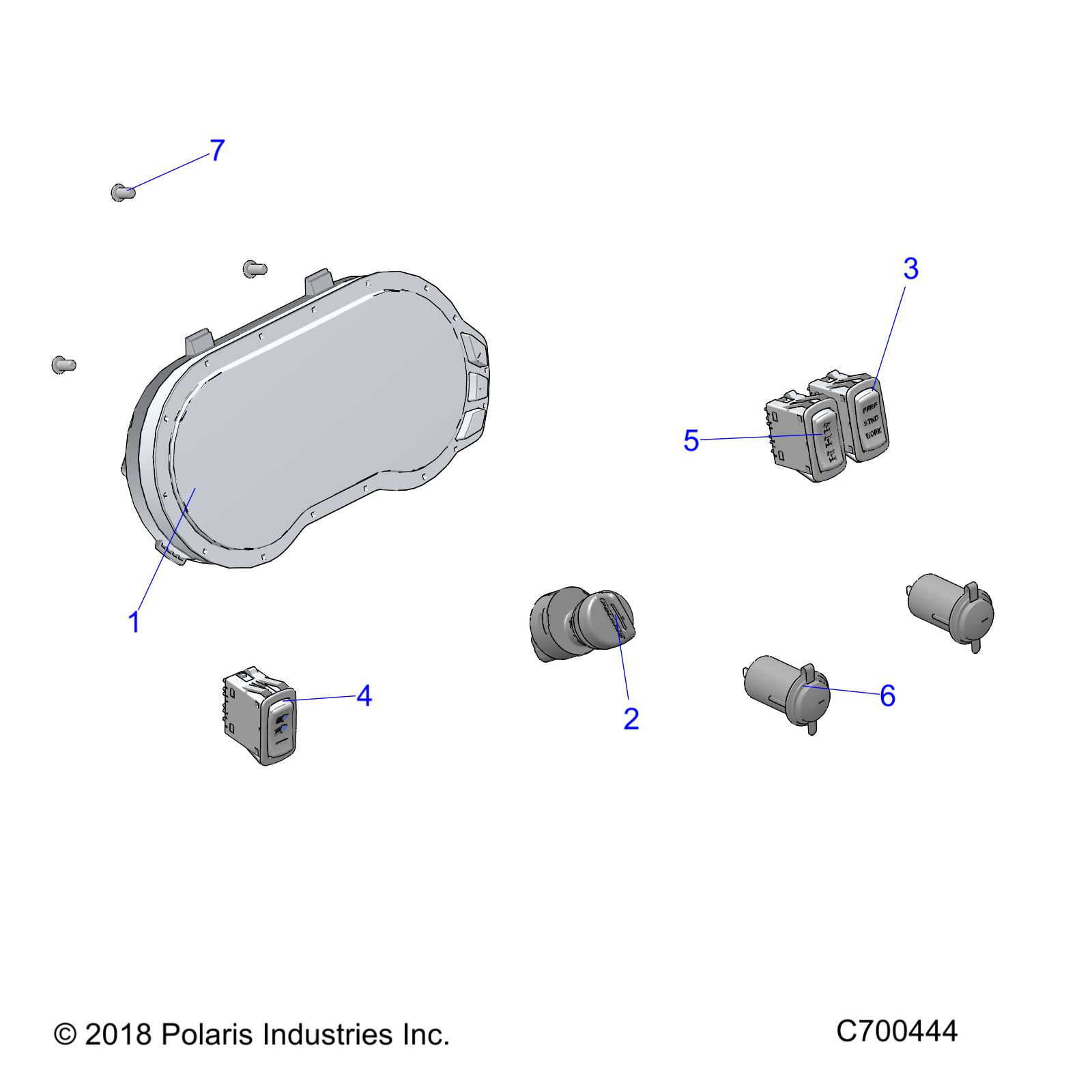 ELECTRICAL, DASH INSTUMENTS - R19RRB99A9B9 (C700444)