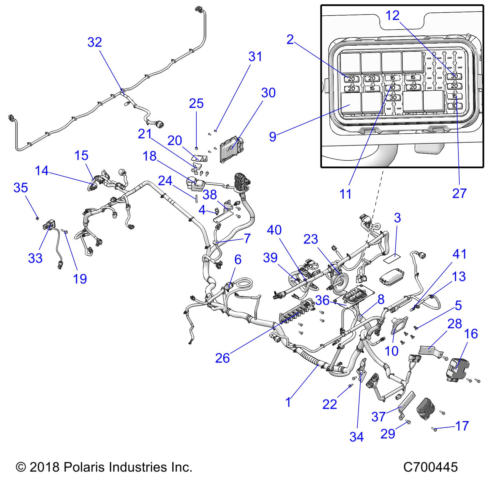 ELECTRICAL, WIRE HARNESS - R19RRB99A9/B9 (C700445)