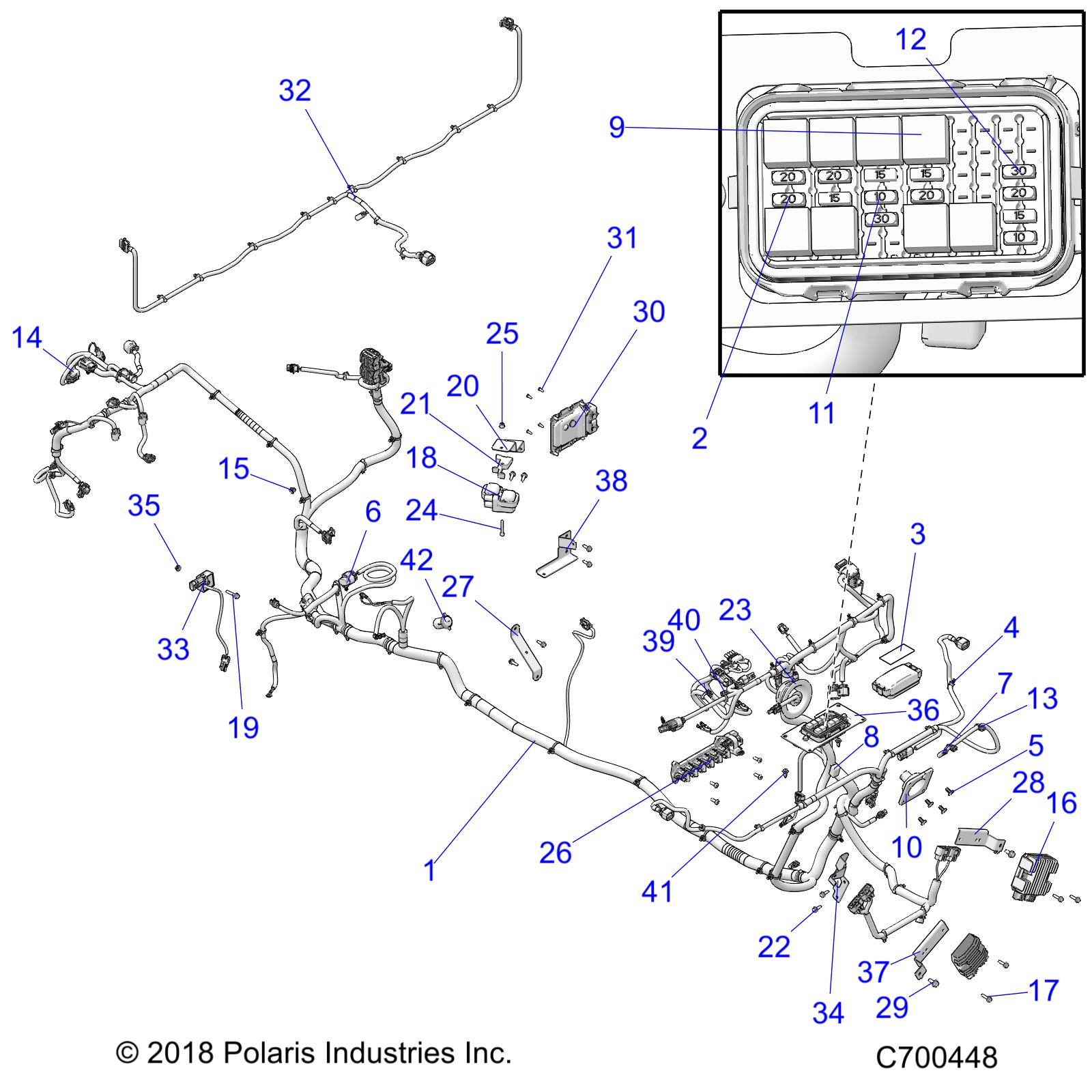 ELECTRICAL, WIRE HARNESS - R19RSB99A9/B9 (C700448)