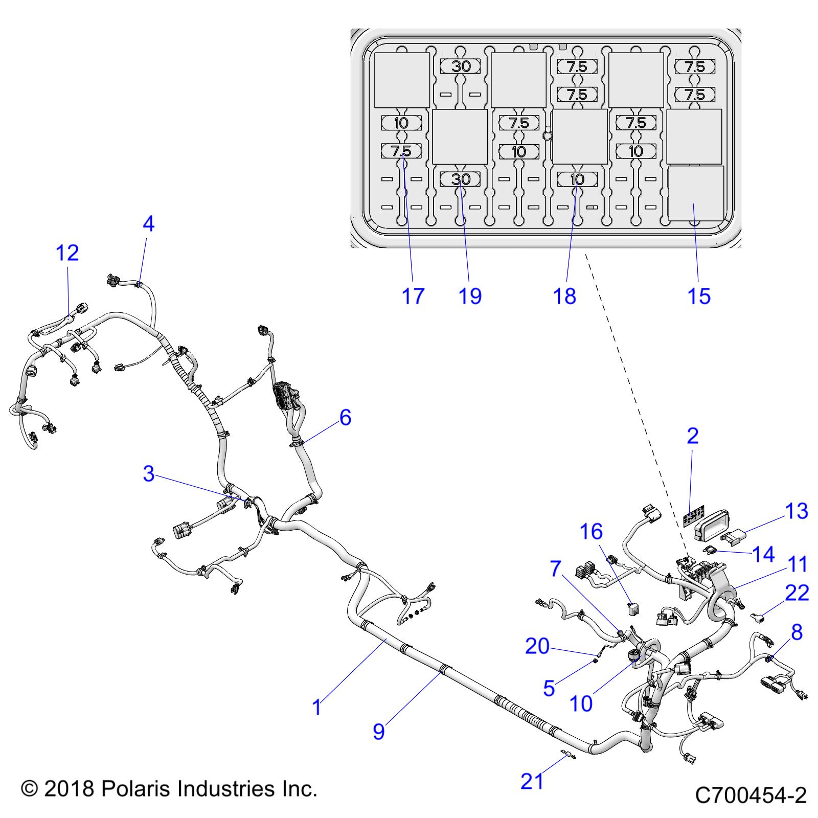 ELECTRICAL, WIRE HARNESS - Z19VPE92AM (C700454-2)