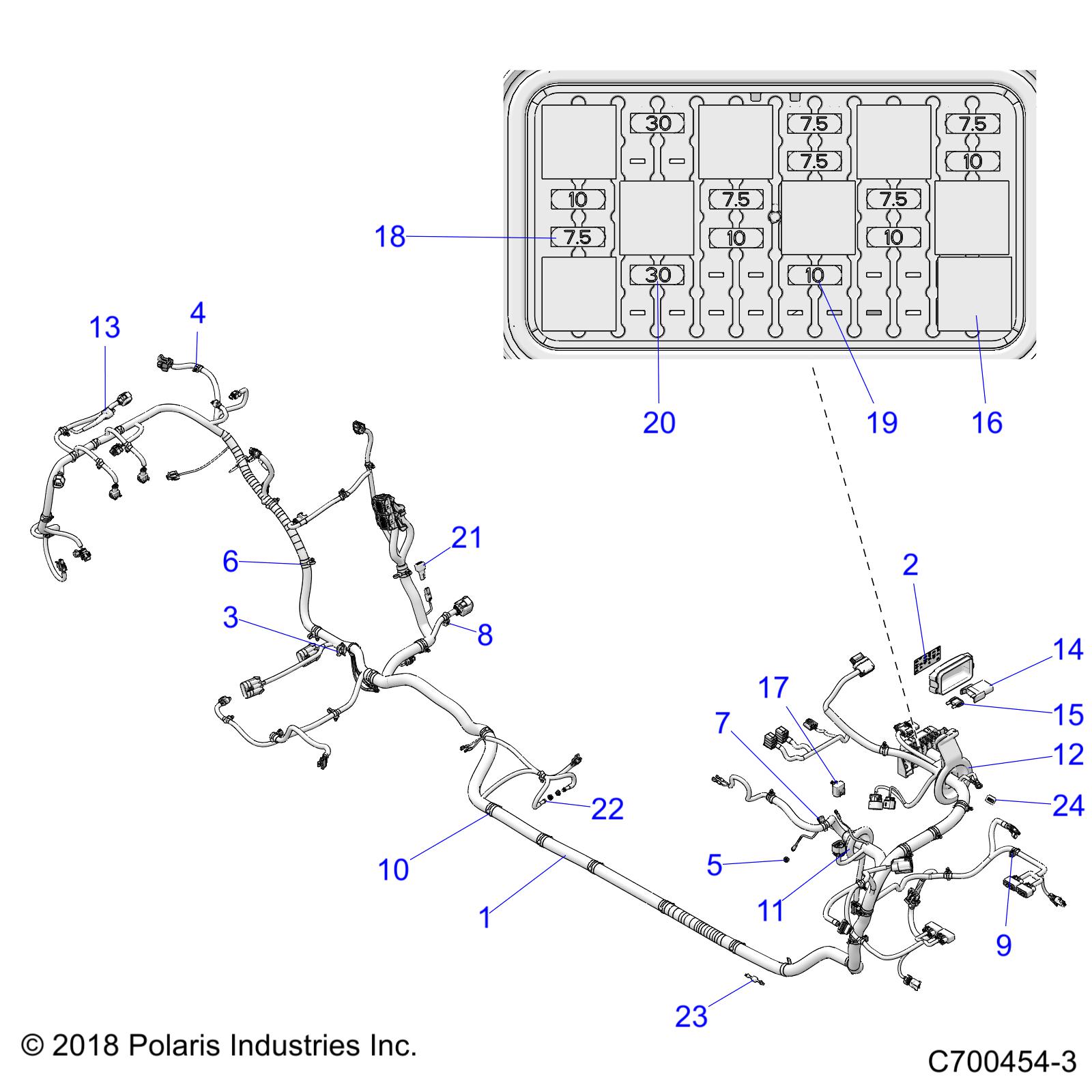 ELECTRICAL, WIRE HARNESS - Z19VPE92BM (C700454-3)