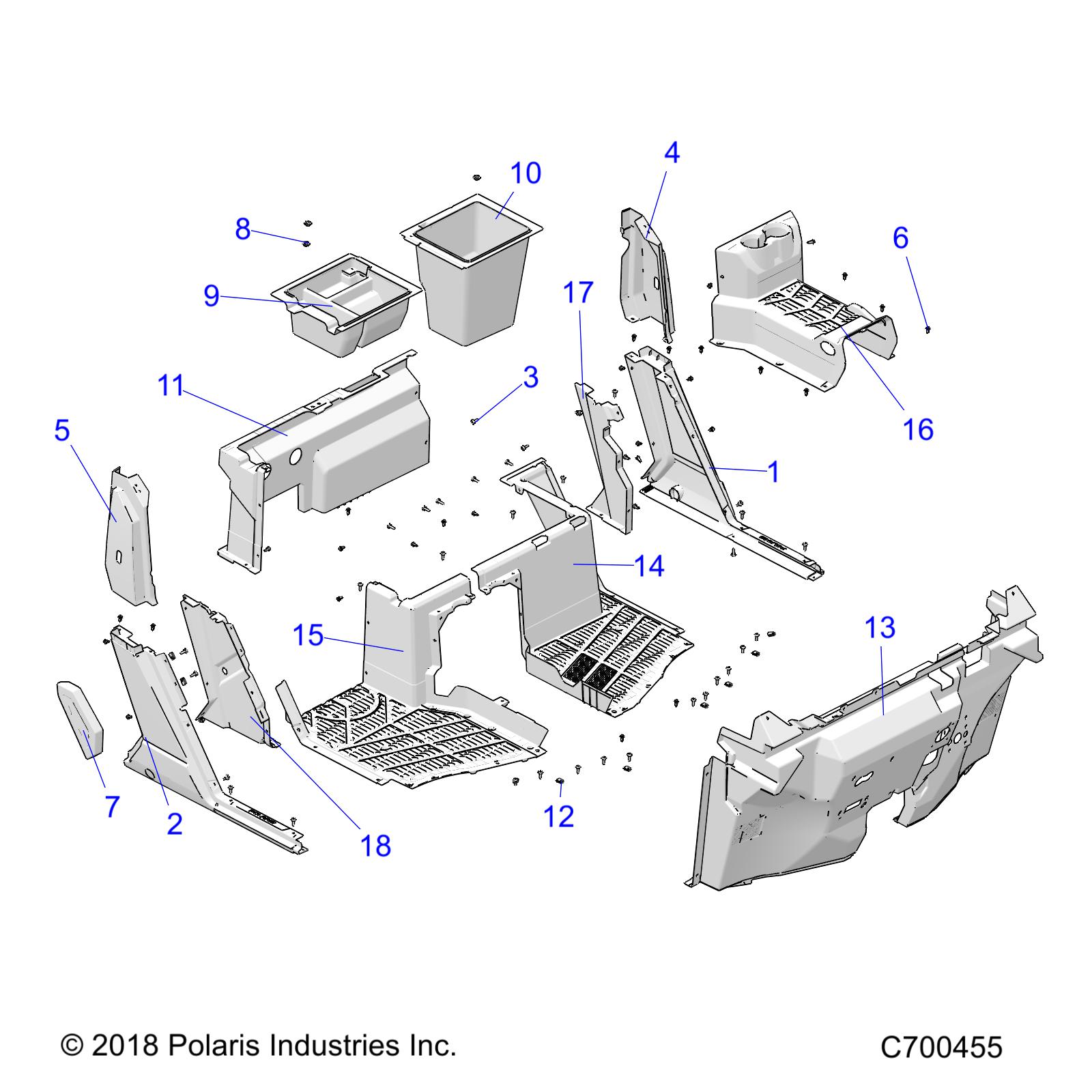 BODY, FRONT  FLOOR AND ROCKERS - R19RSW99AS/A9/AD/BS/B9/BD (C700455)