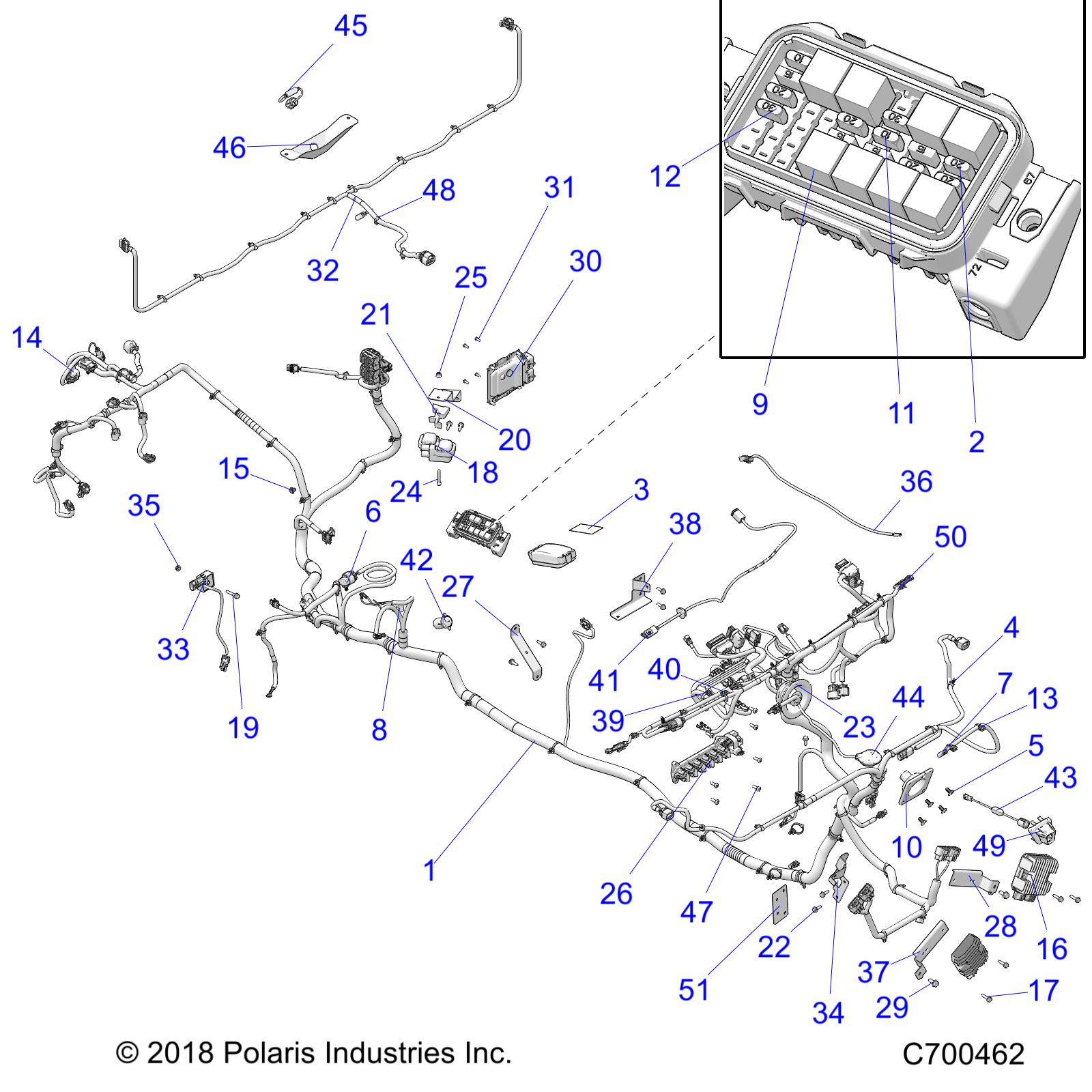 ELECTRICAL, WIRE HARNESS - R19RSK99AS/A9/AD/BS/B9/BD (C700462)