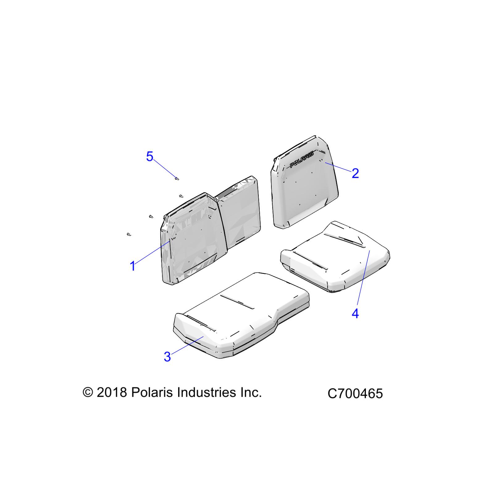 BODY, SEAT ASM - R20RSR99A/B (C700465)