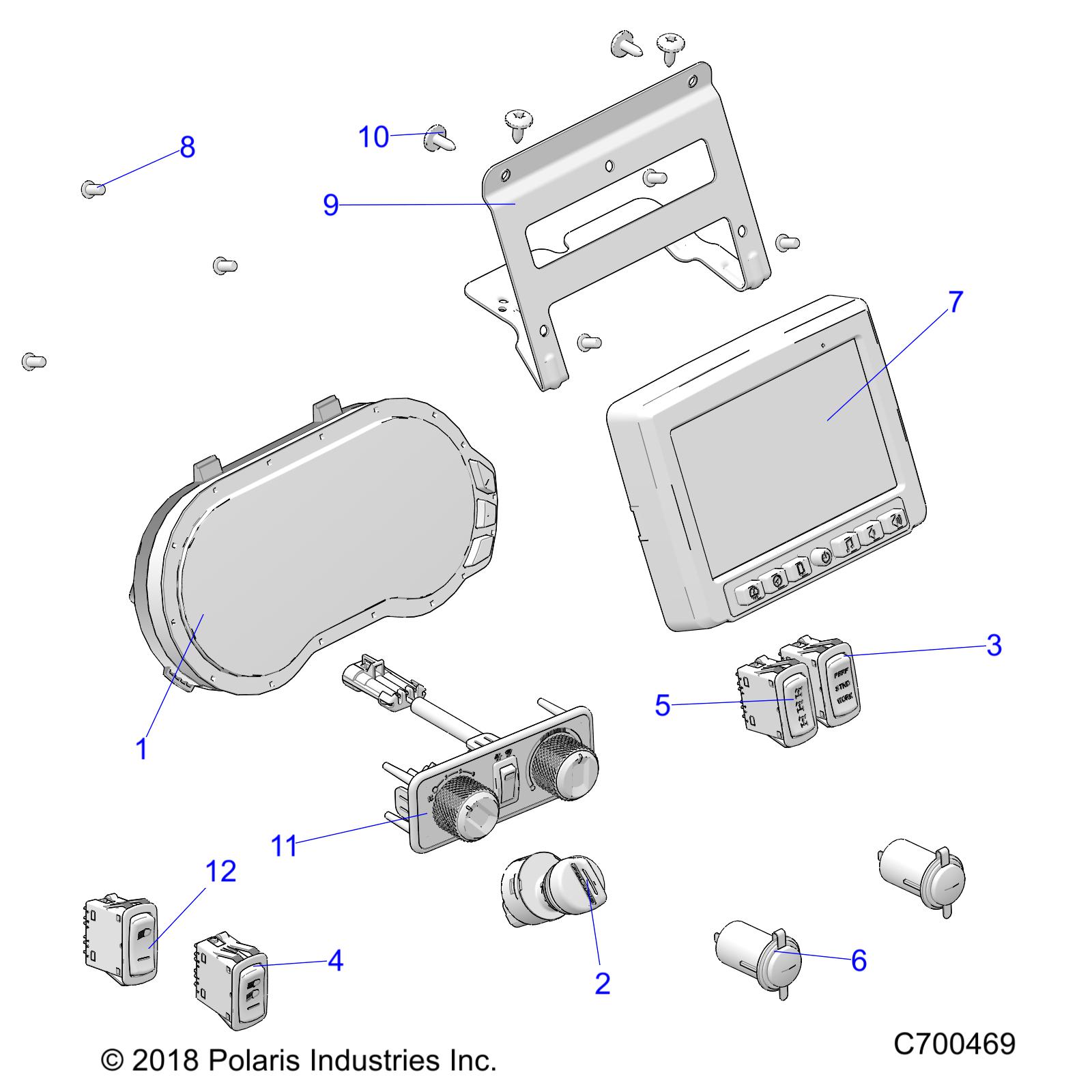 ELECTRICAL, DASH INSTUMENTS - R20RRU99A/B (C700469)