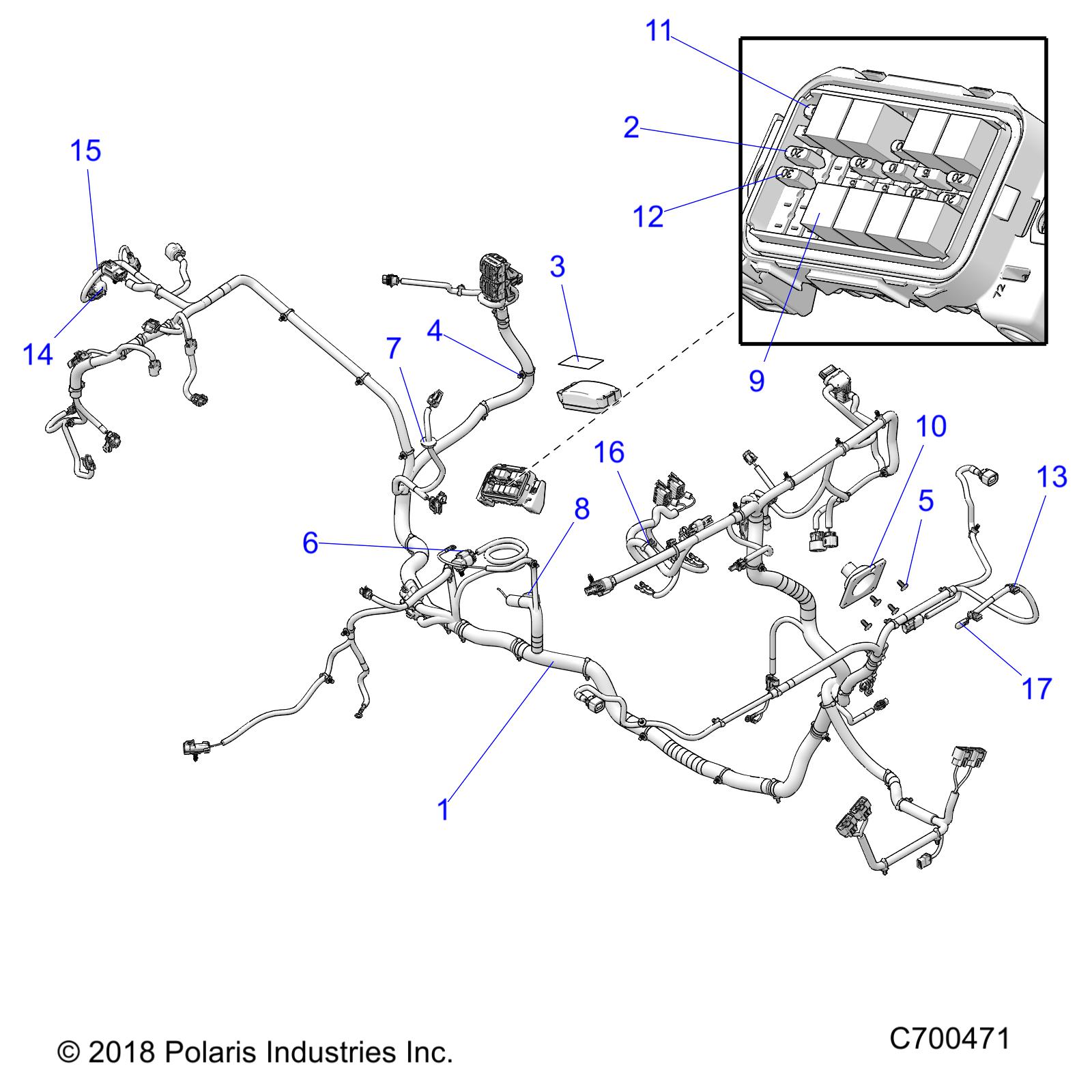 ELECTRICAL, WIRE HARNESS - R19RRE99A/B (C700471)