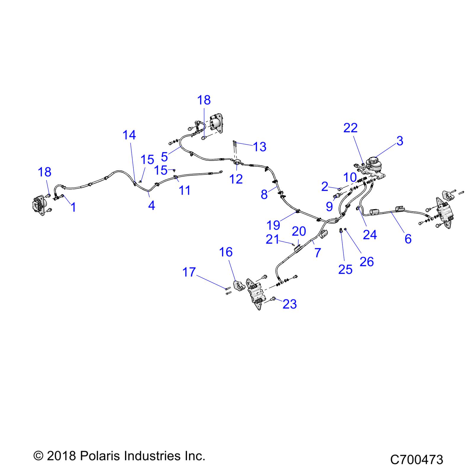 BRAKES, BRAKE LINES AND MASTER CYLINDER - R20RRB99A/B (C700473)