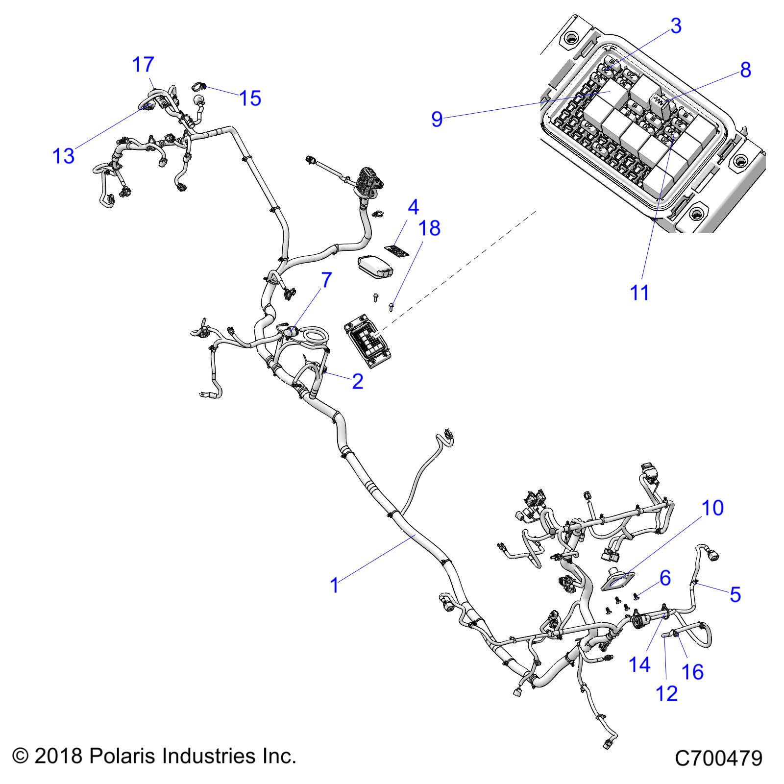 ELECTRICAL, WIRE HARNESS - R19RSU99A/B (C700479)